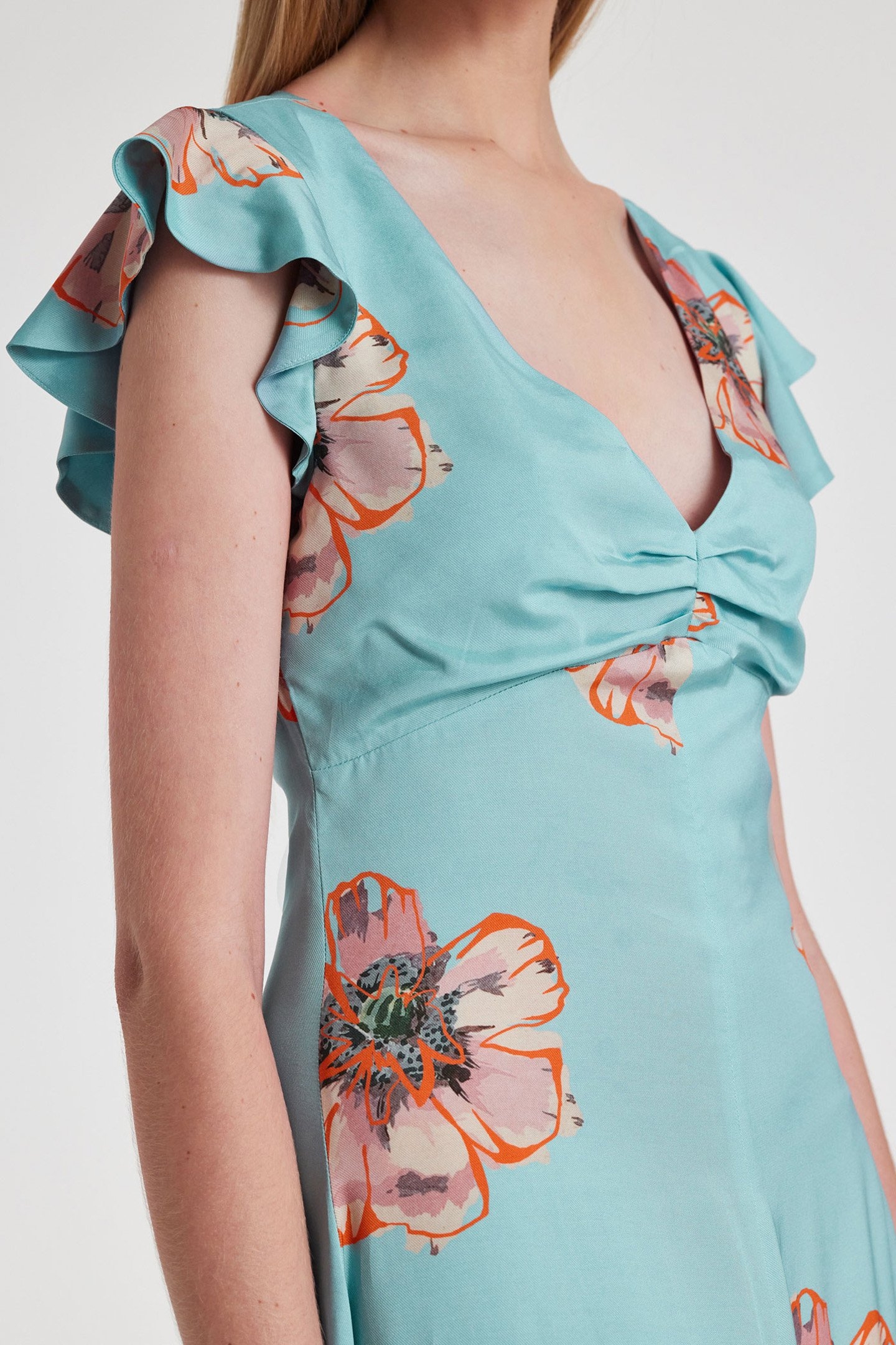 WOMENS DRESS GREYISH BLUE 4