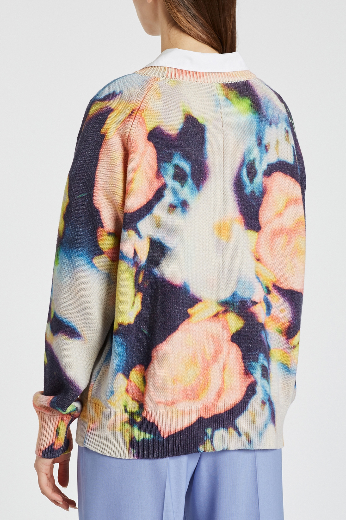 WOMENS KNITTED PULLOVER CREW NECK PRINTED 2