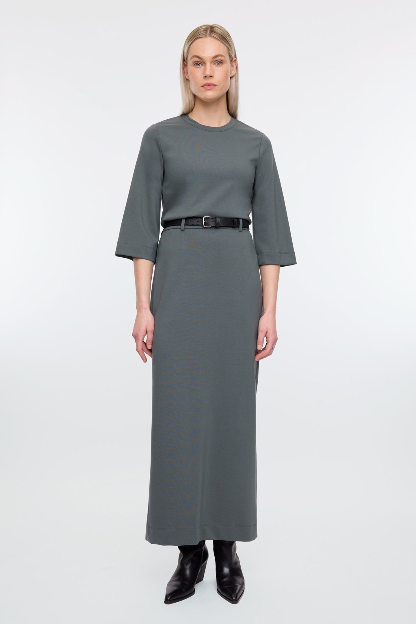 LONG SKIRT PUNTO SLATE GREY 2