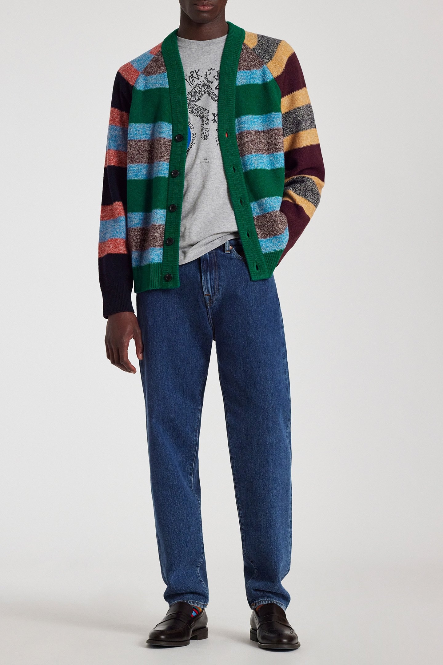 MENS CARDIGAN BUTTON THRU EMERALD GREEN 3