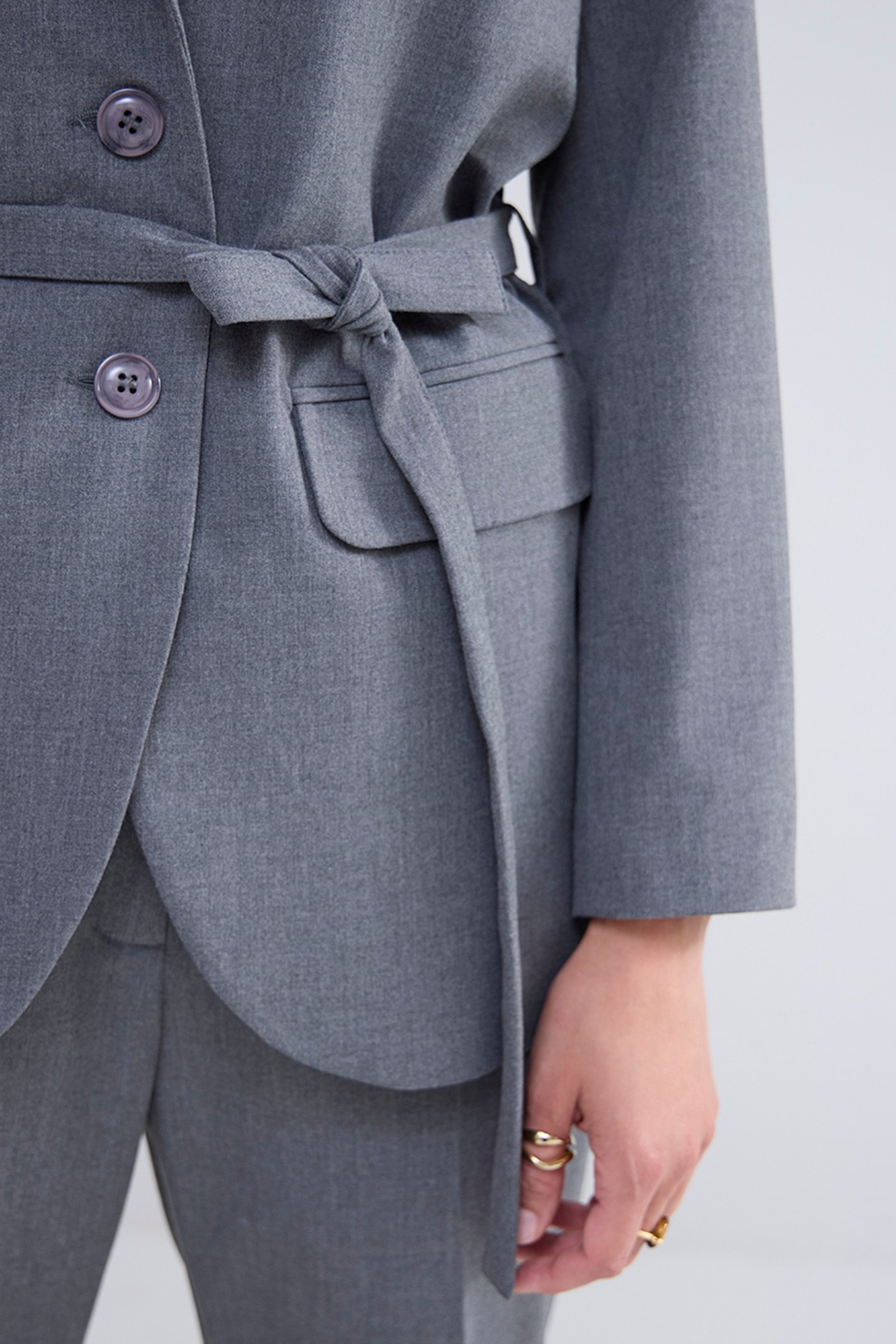 BLAZER VISCOSE BLEND STRETCH GREYS 5