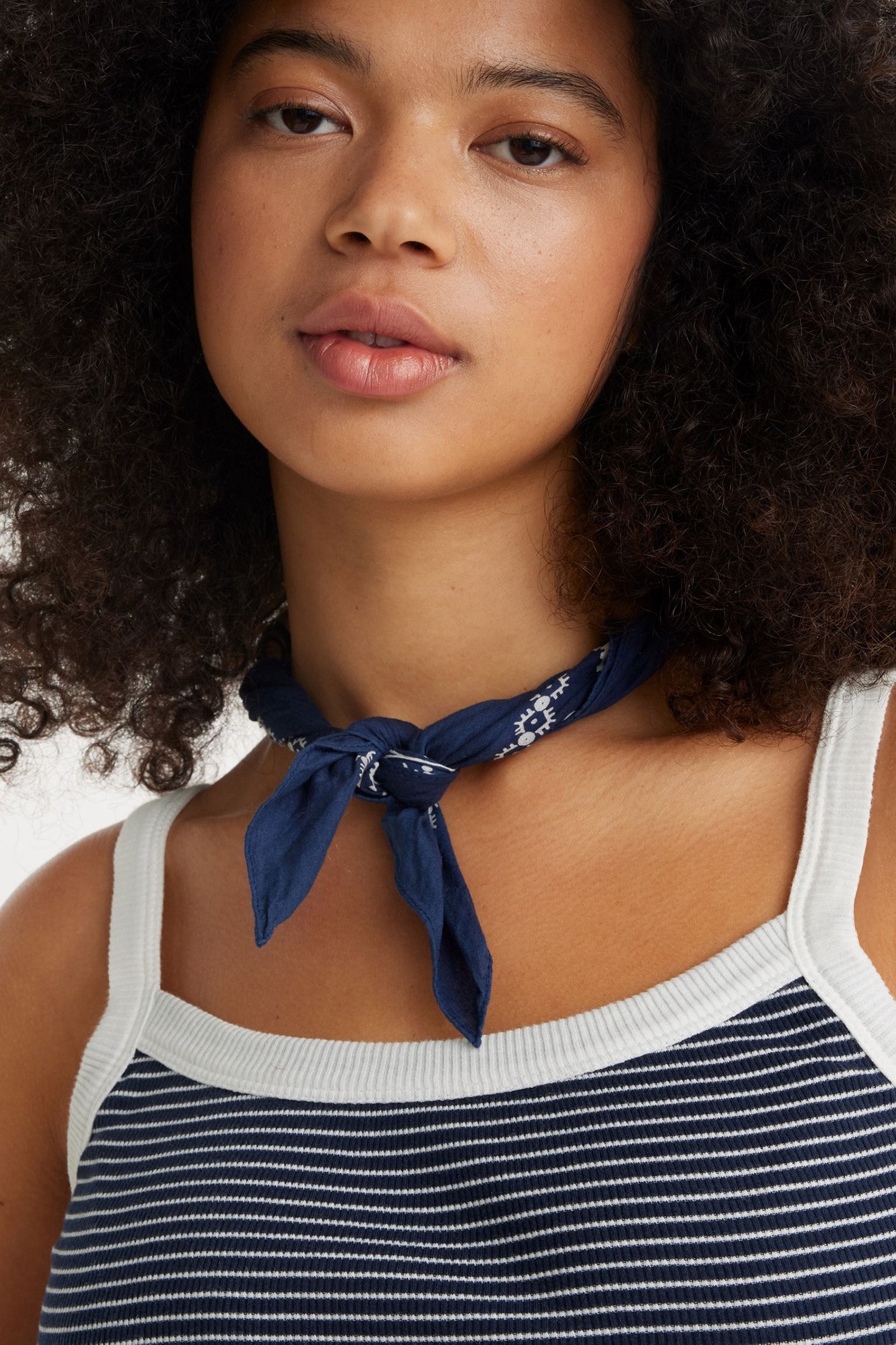 ESSENTIAL SPORTY RIB TNK ANNALISE STRIPE 5