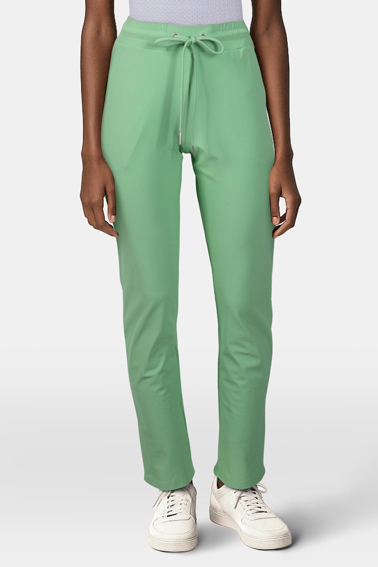 TROUSERS TRAVEL REGULAR FIT LIGHT GREEN 1
