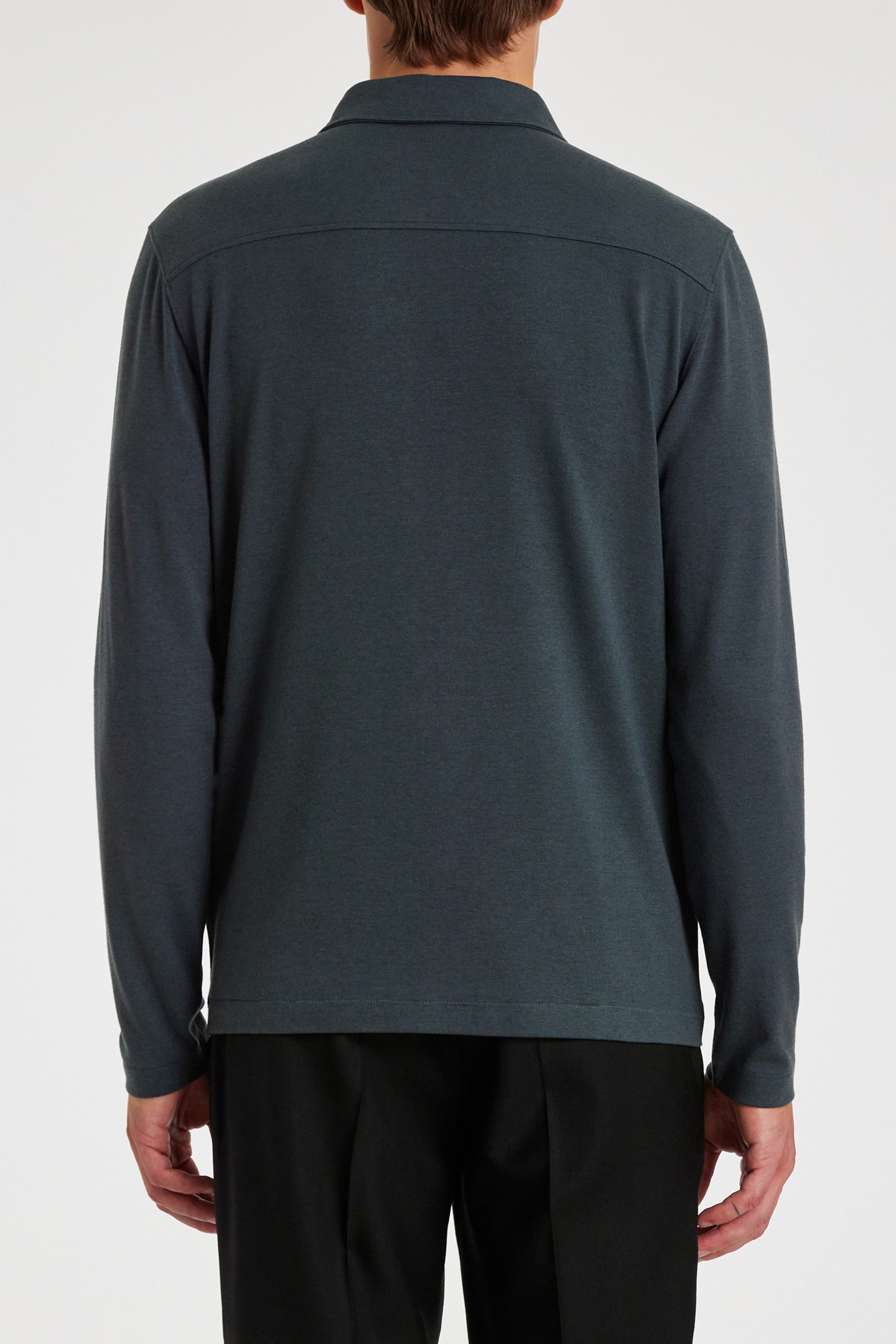 LS POLO SHIRT PETROL BLUE 2