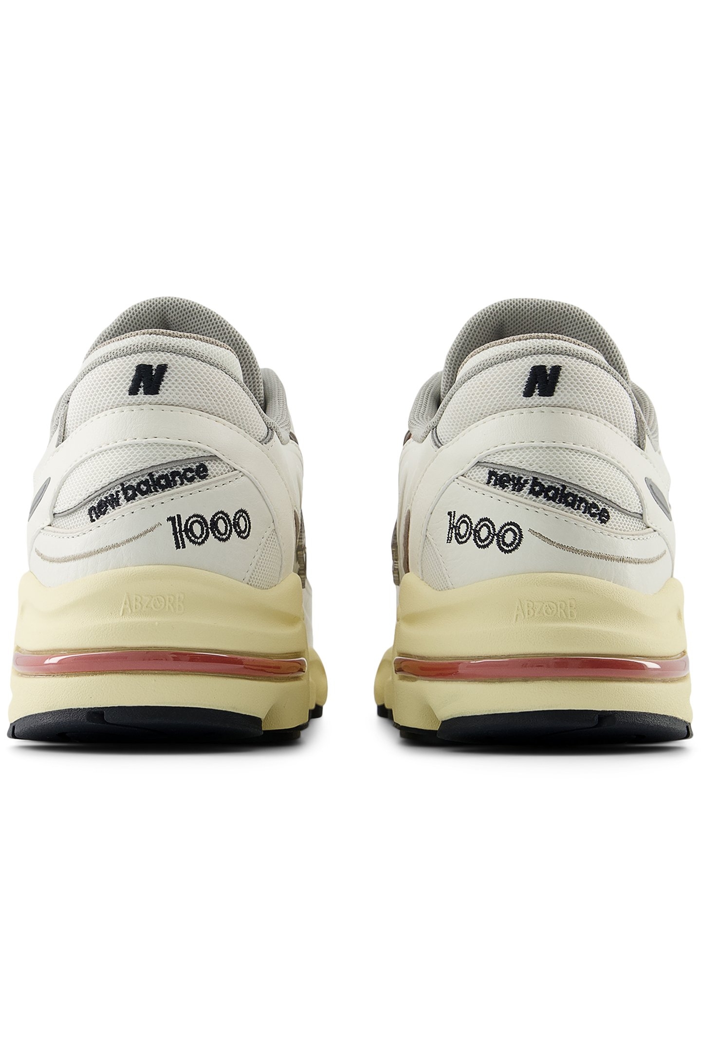 M1000CB SNEAKERS IN WHITE & ORANGE 4