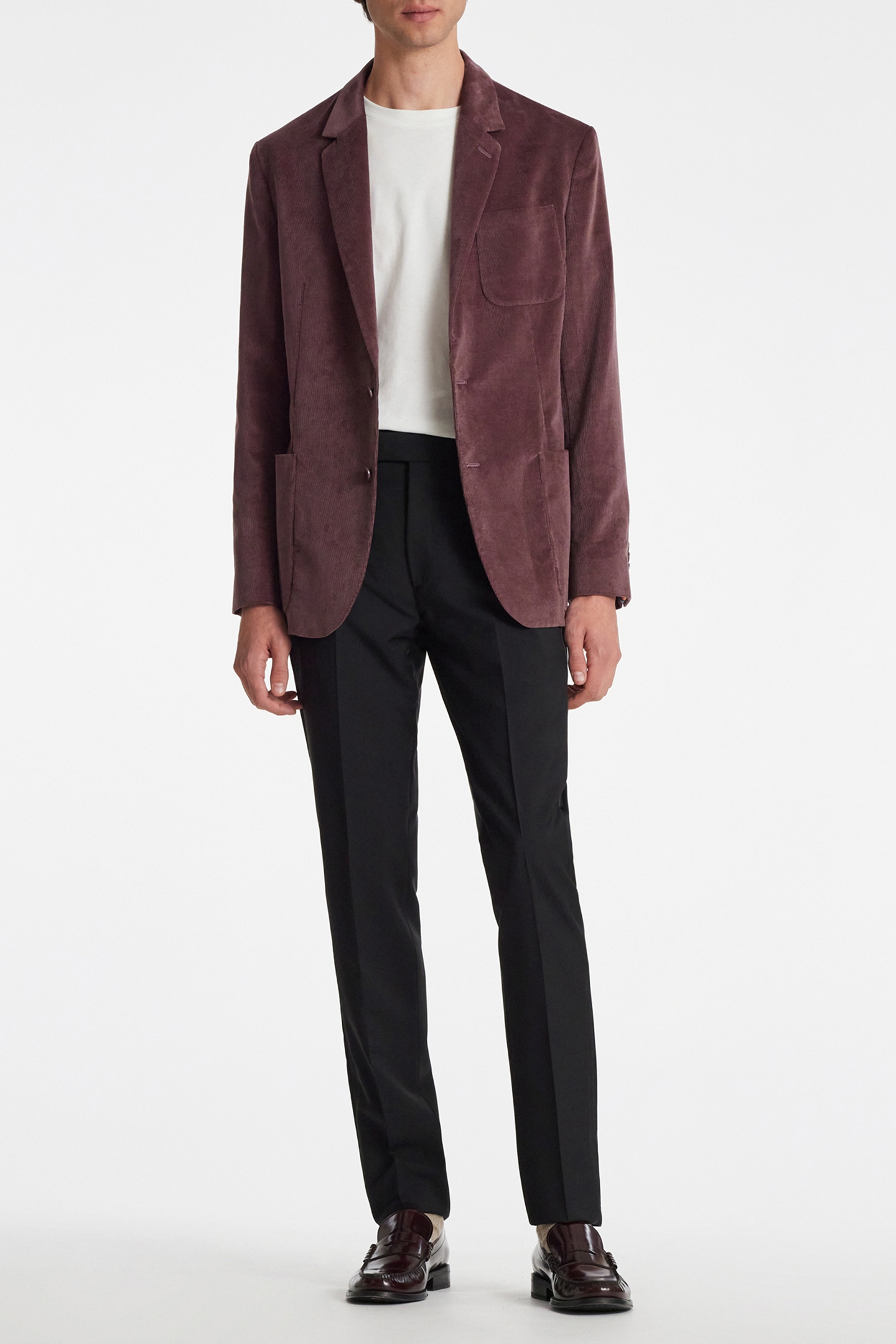 GENTS 2BTN PATCH POCKET JACKET MAUVE 3