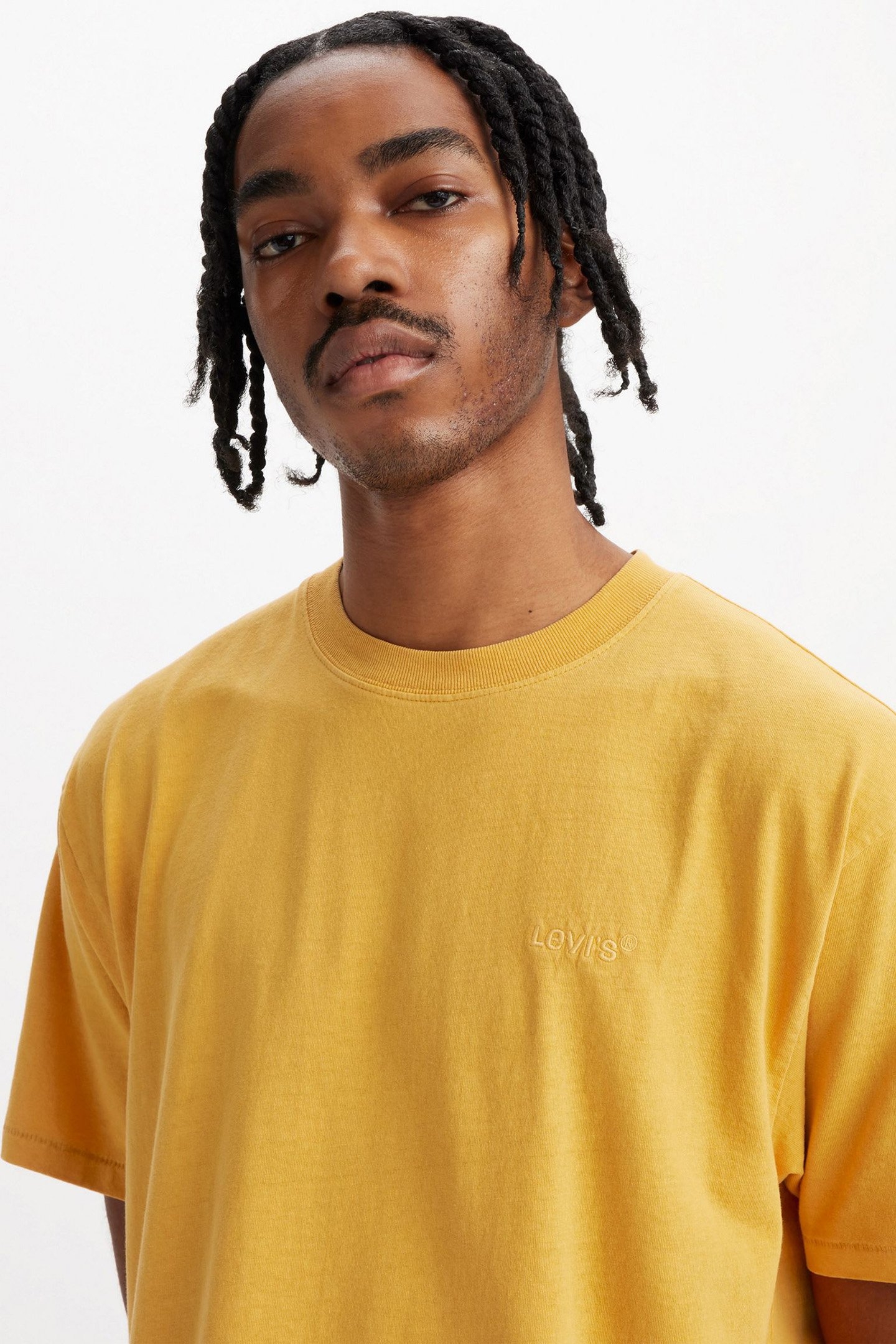 RED TAB VINTAGE TEE GARMENT DYE OCHRE 5