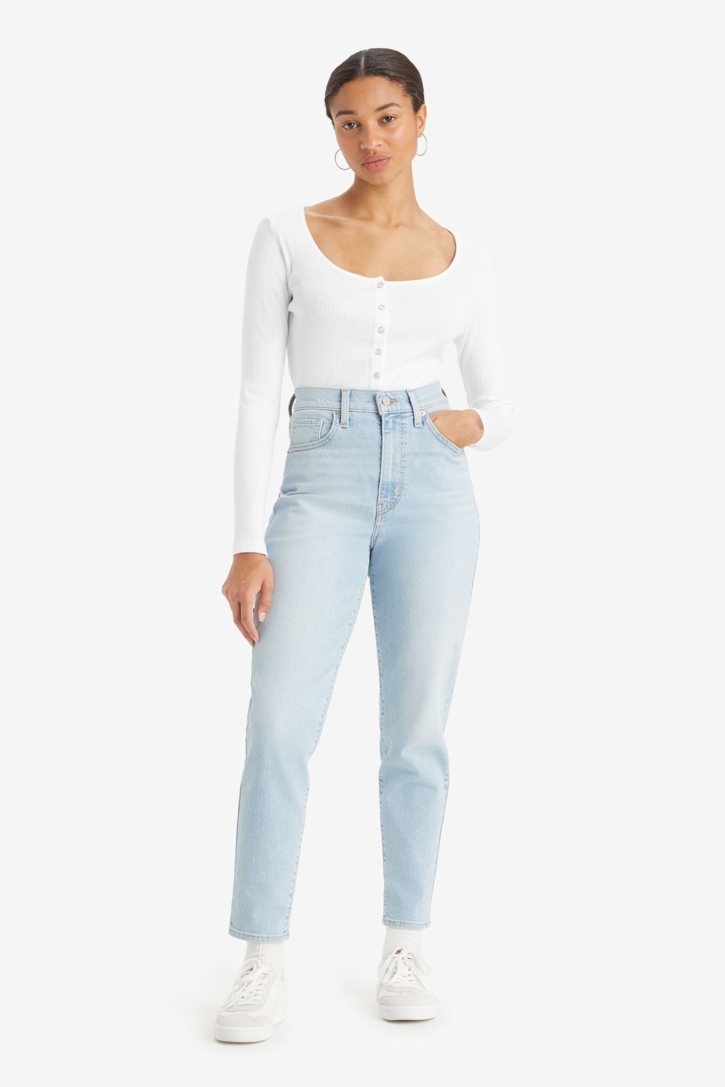 HIGH WAISTED MOM JEAN ALL ALONE 1