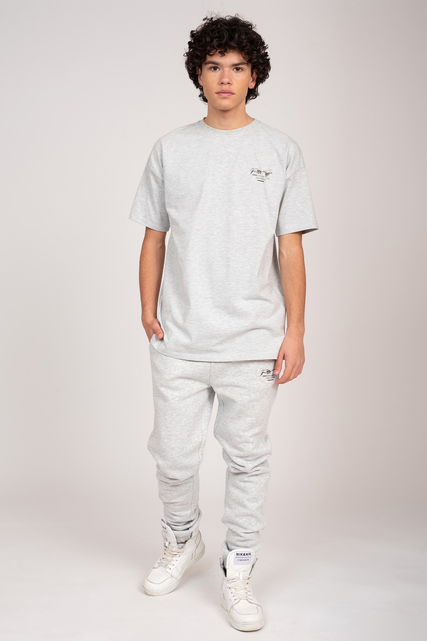 CREATION SWEATPANTS GREY MELANGE 1