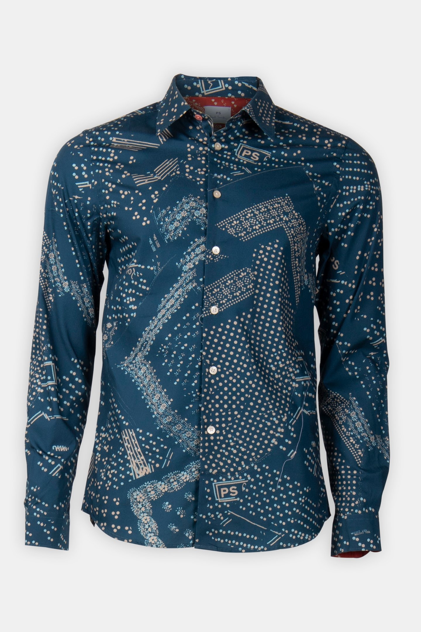LS TAILORED FIT SHIRT INKY BLUE 3