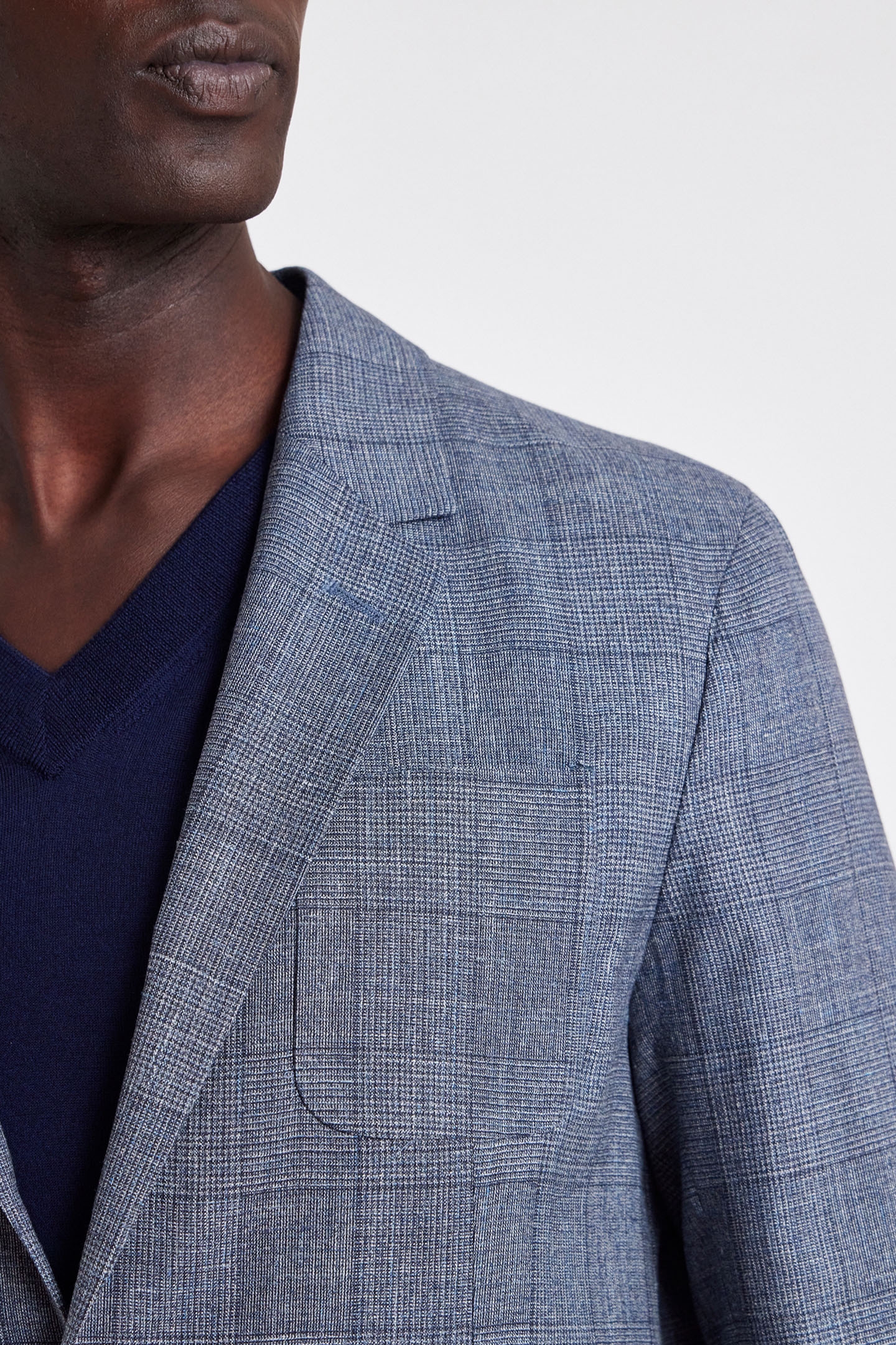 MENS 2 BTN PATCH POCKET JACKET GREYISH BLUE 5