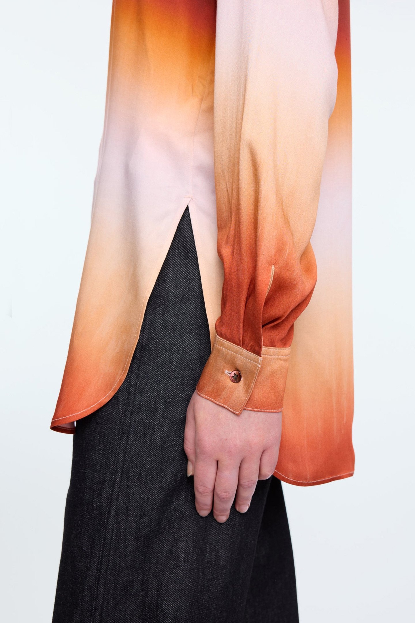 LONG DEGRADEE PRINTBLOUSE CINNAMONSTICK/ROSEDUST 7