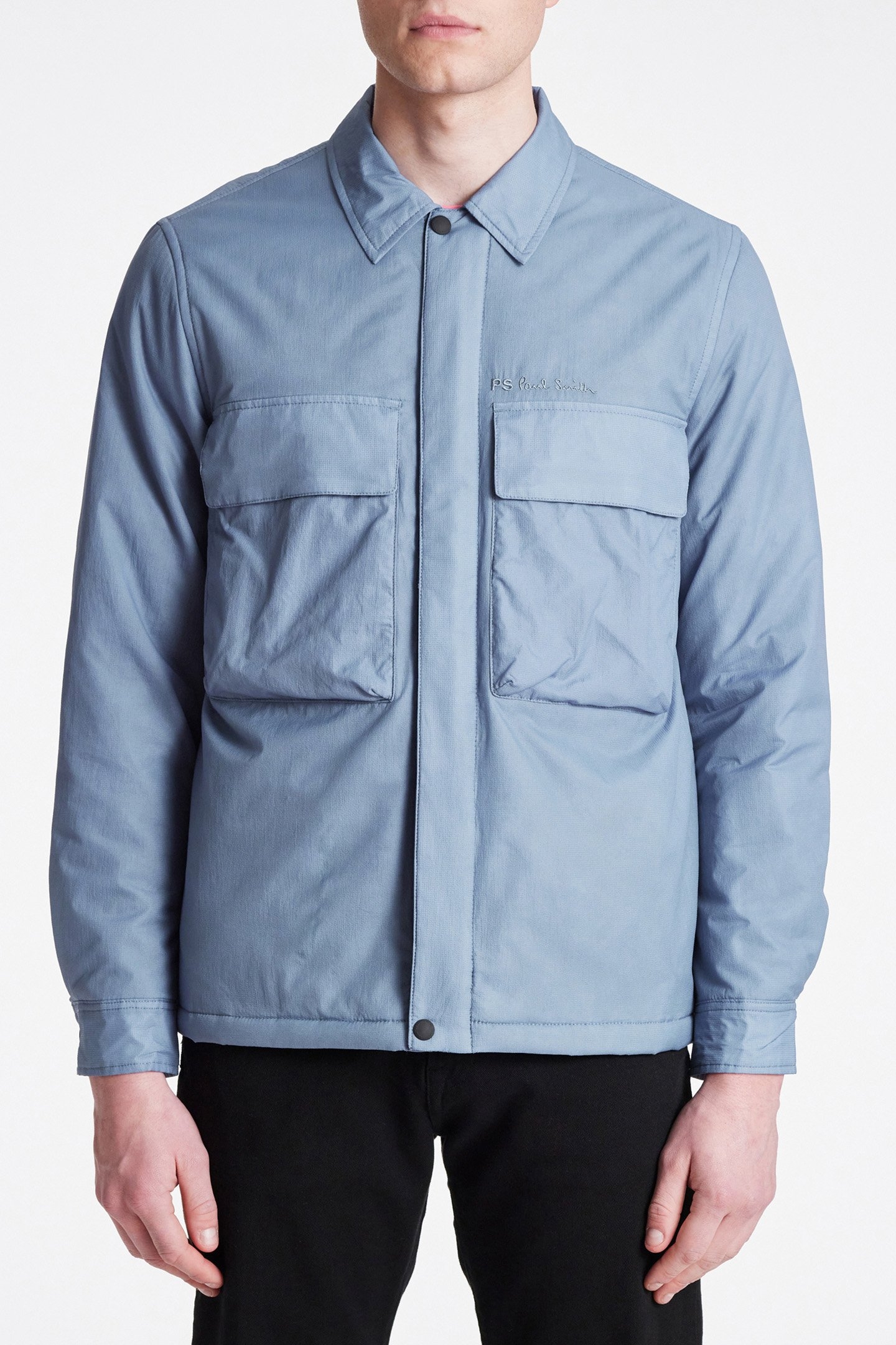 MENS OVERSHIRT GREYISH BLUE 1