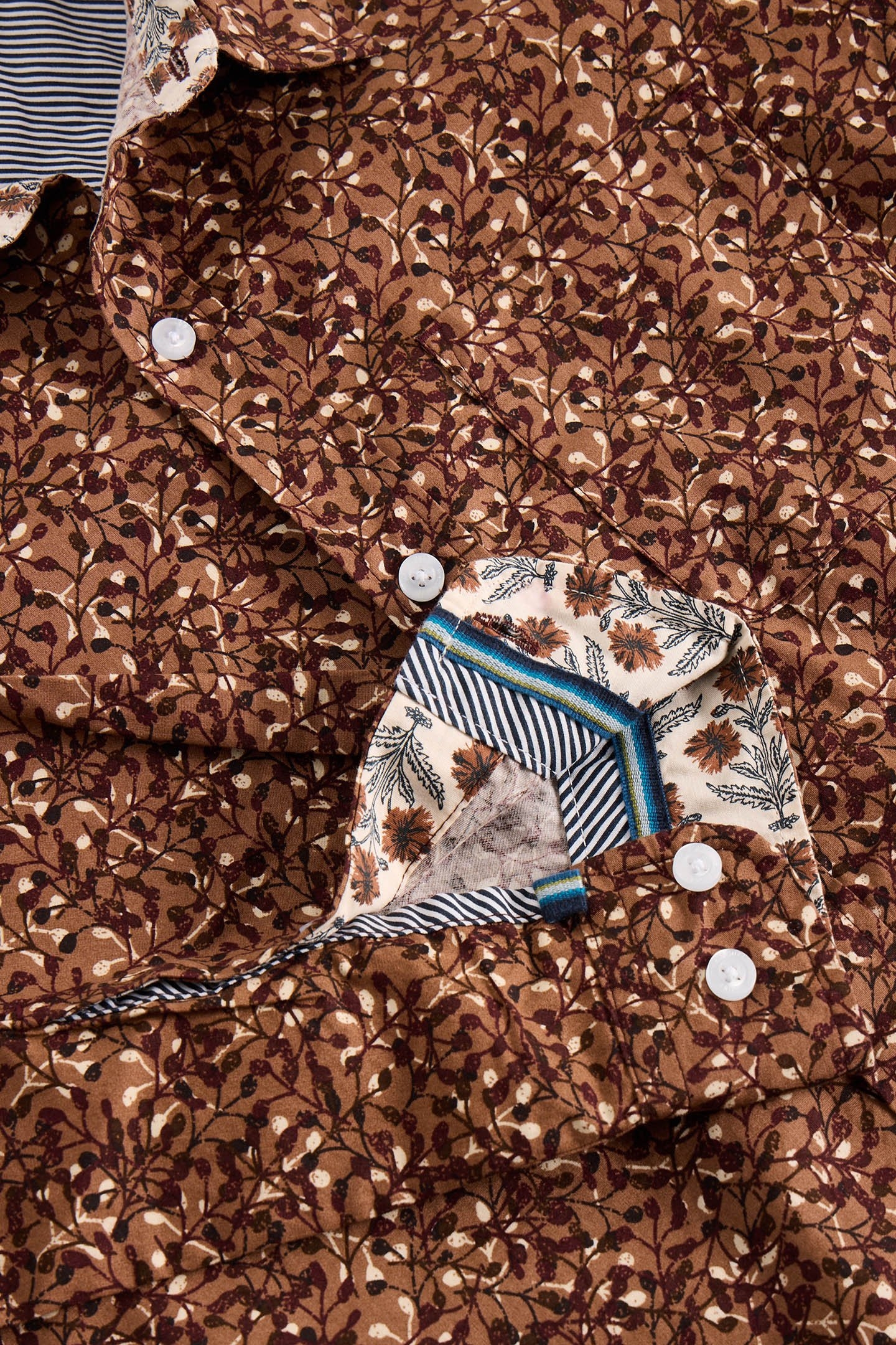 MINI TWIG PRINTED SHIRT PINK MULTI 3