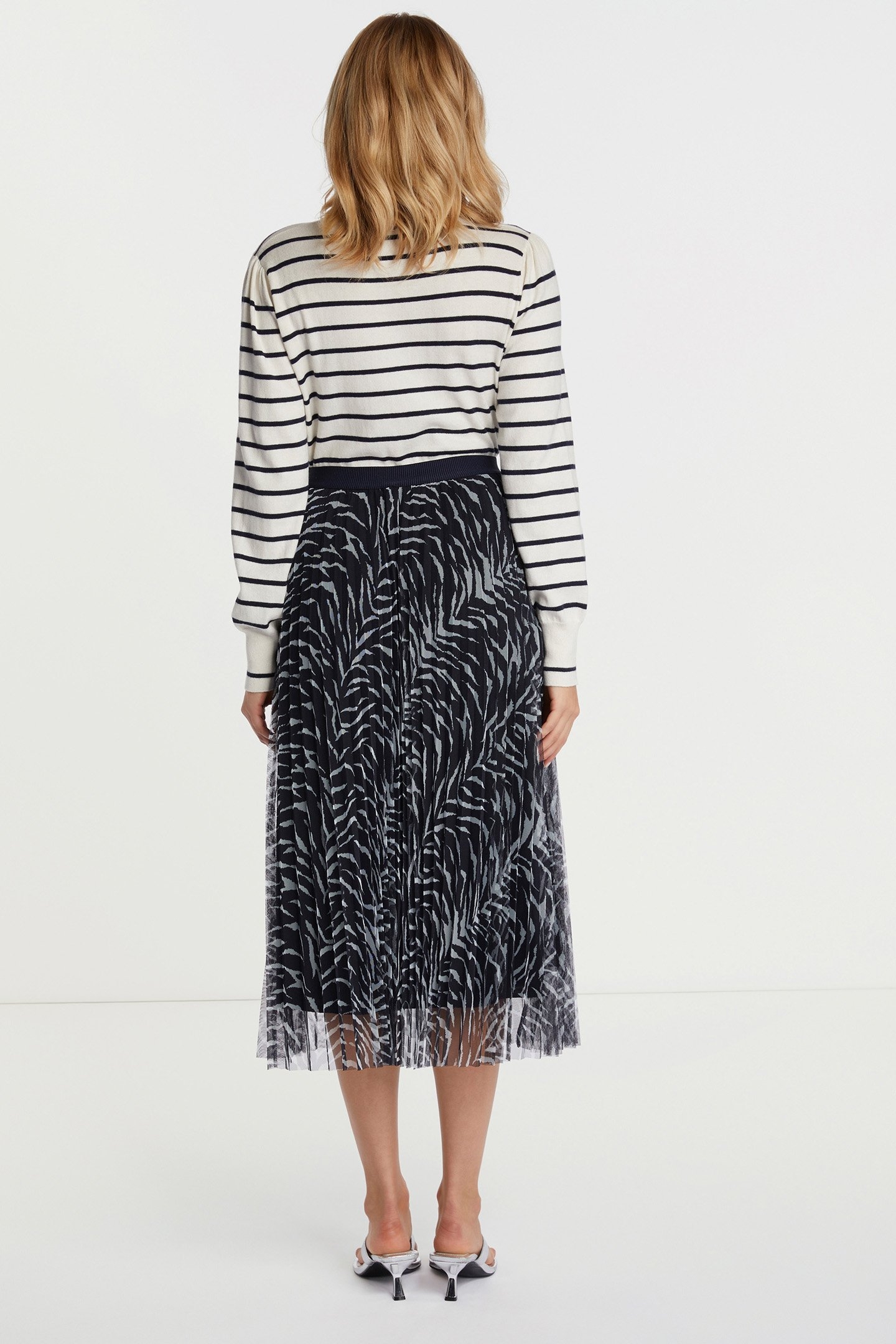 PRINTED TULLE SKIRT MIDNIGHT BLUE 2