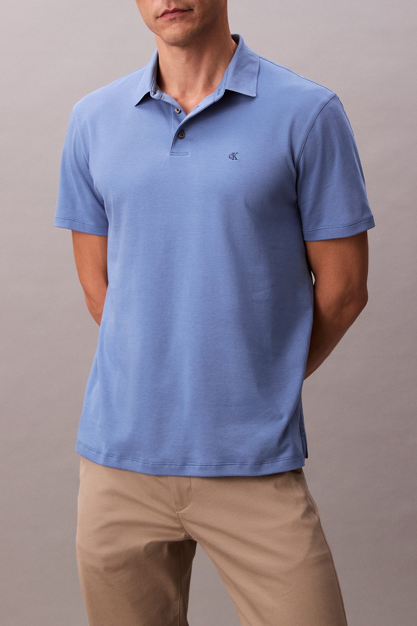 CK SUPIMA POLO REG FIT NILE BLUE 1