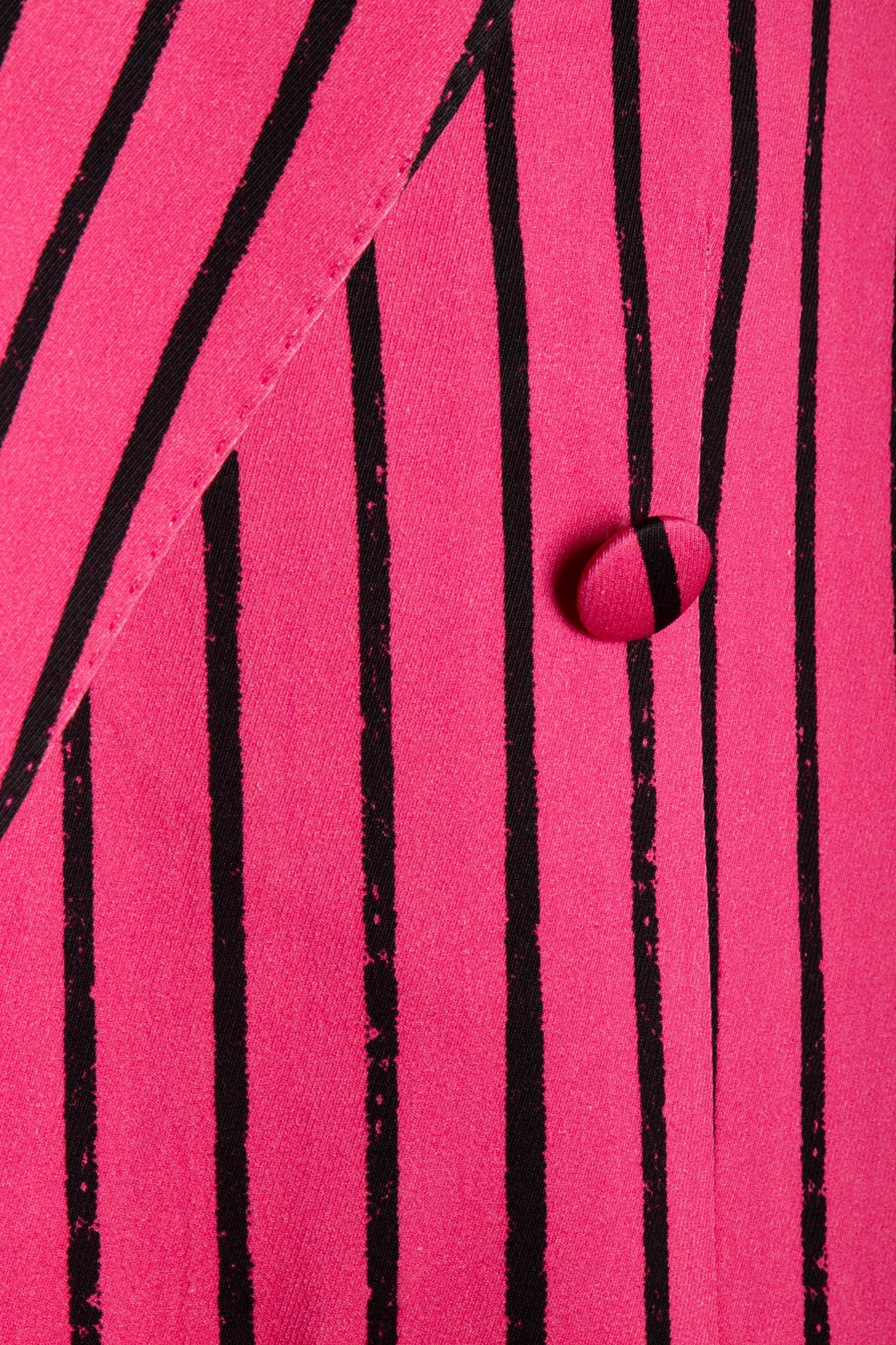 PINSTRIPES PRINT TWILL DOUBLE BREASTED JACKET PINK 4