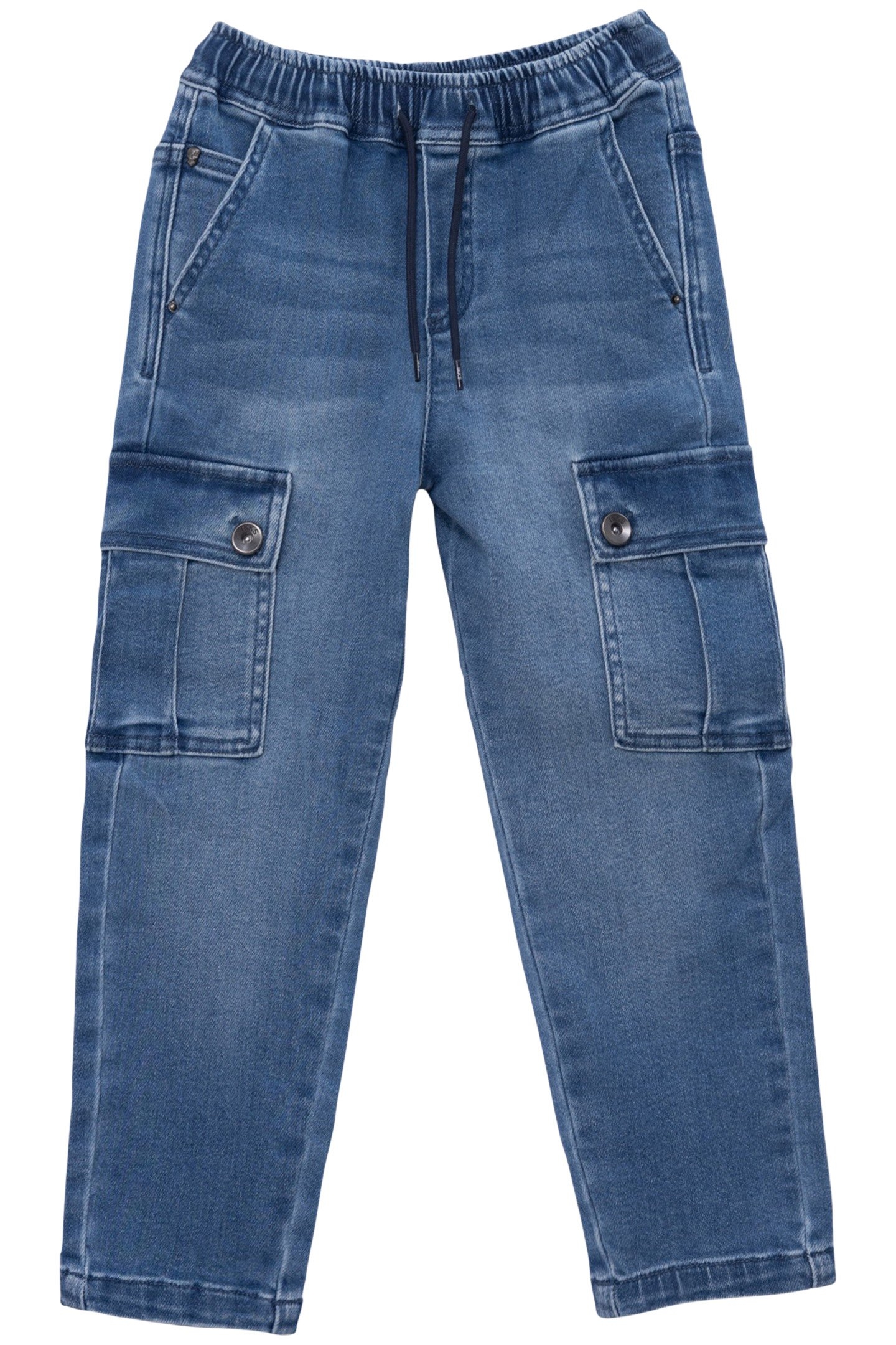 LOOSE BLUE DENIM ULTRA-RESISTANT JOGGER FOR BOY 1