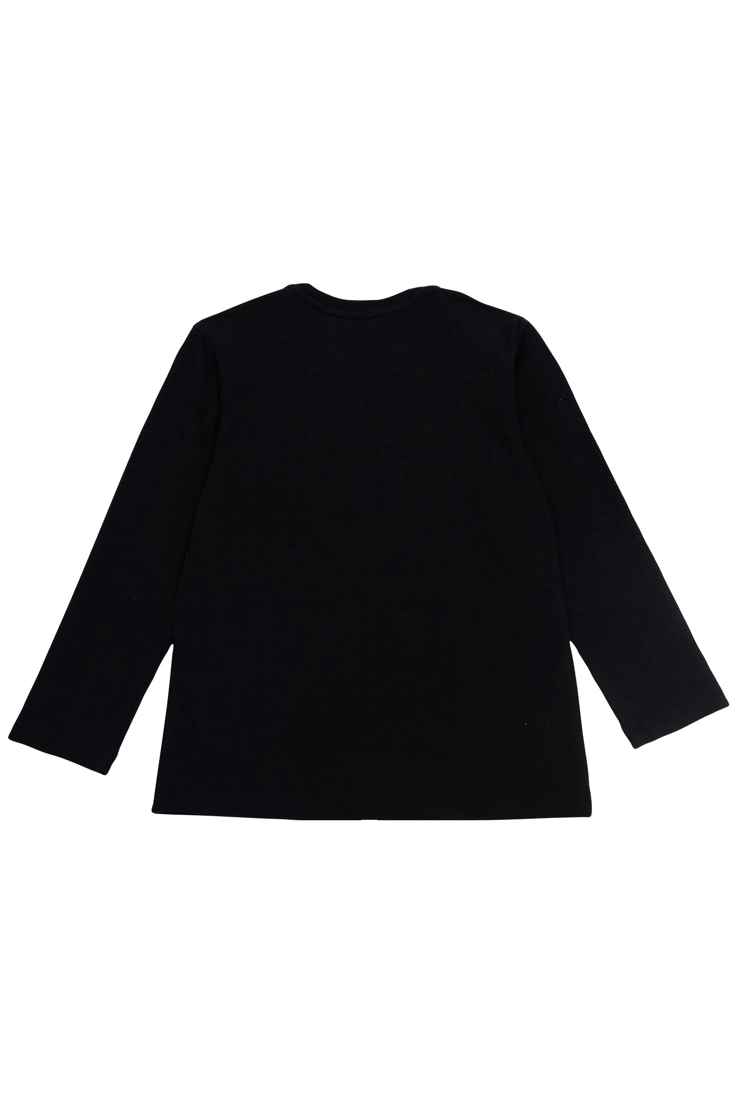 BOYS’ BLACK T-SHIRT, EMBROIDERED TIGER IMAGE 2