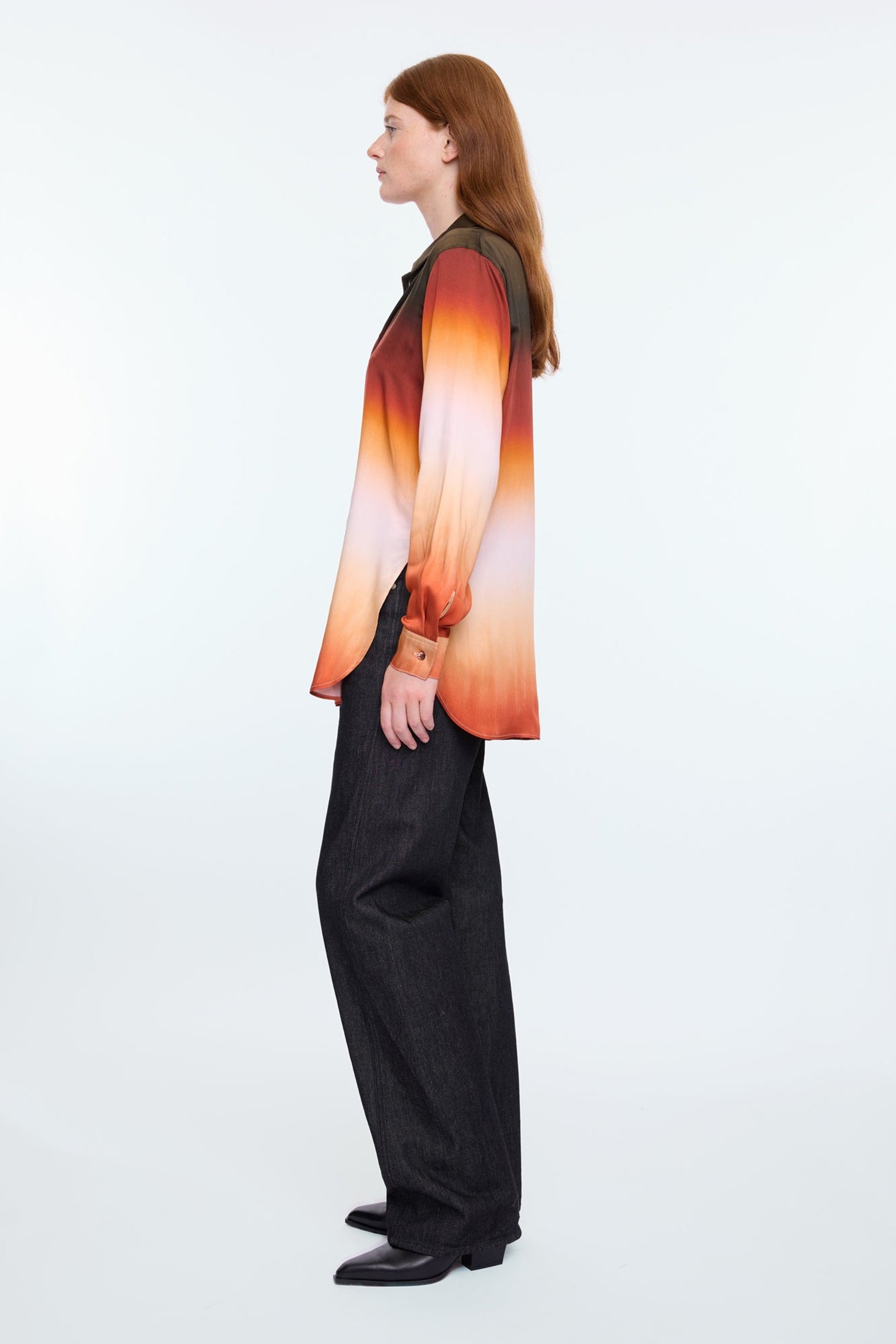 LONG DEGRADEE PRINTBLOUSE CINNAMONSTICK/ROSEDUST 5