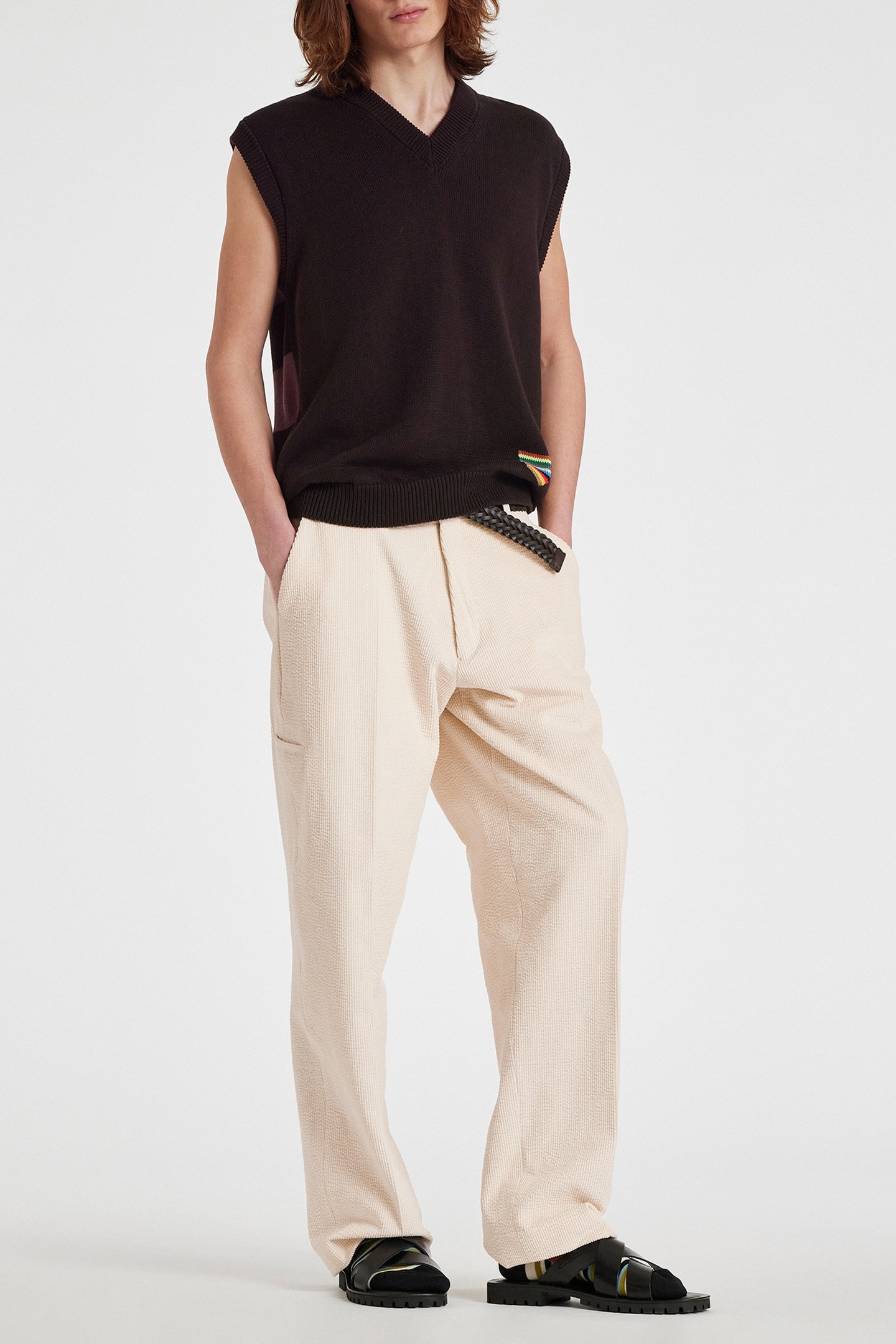 MENS POP TROUSER OFF WHITE 3