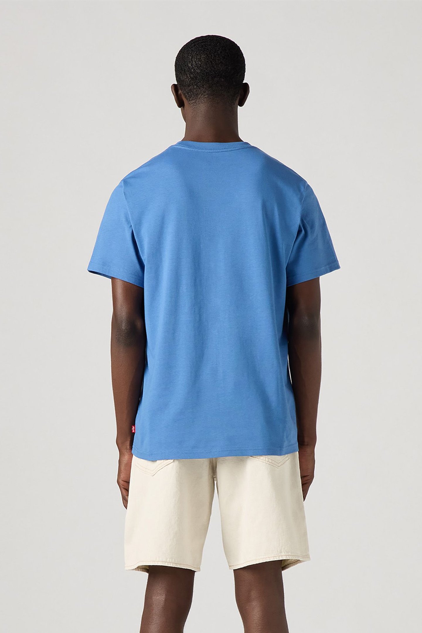 SS RELAXED FIT TEE SERIF LOGO DUTCH BLUE 2