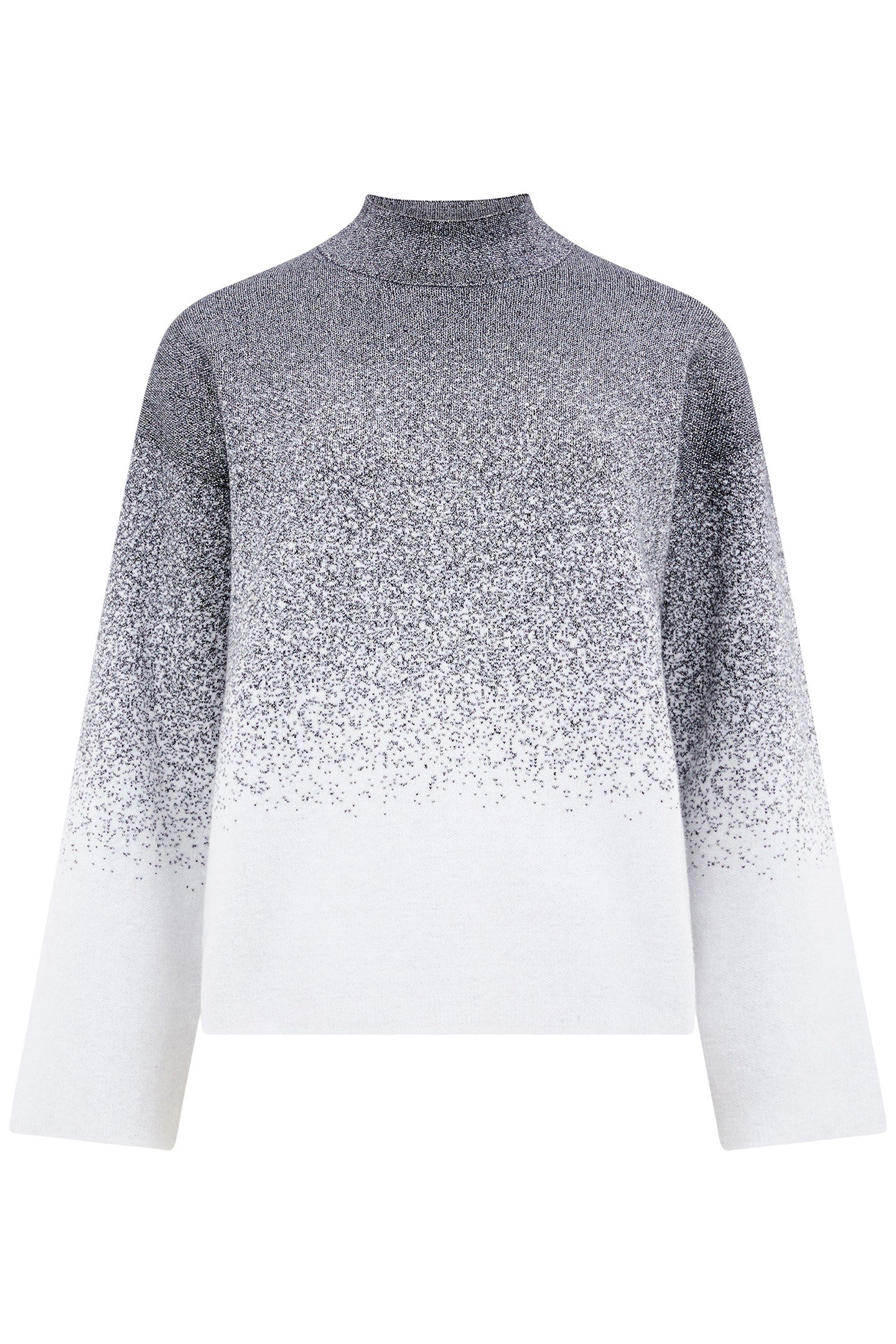 KDAY GRADIENT LS JUMPER BLACKOUT/LINEN WHITE 4