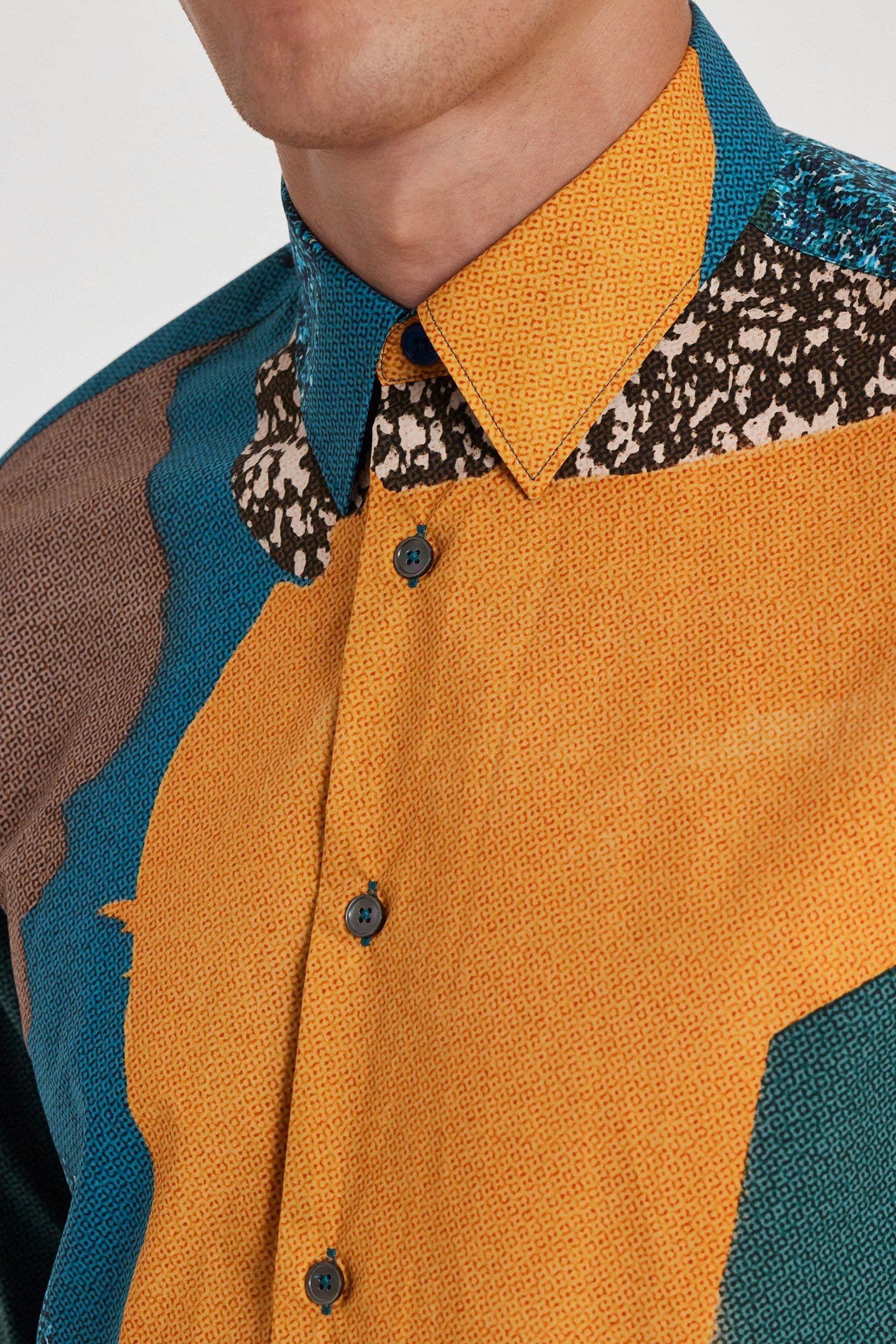 S/C REGULAR FIT SHIRT PETROL BLUE 4