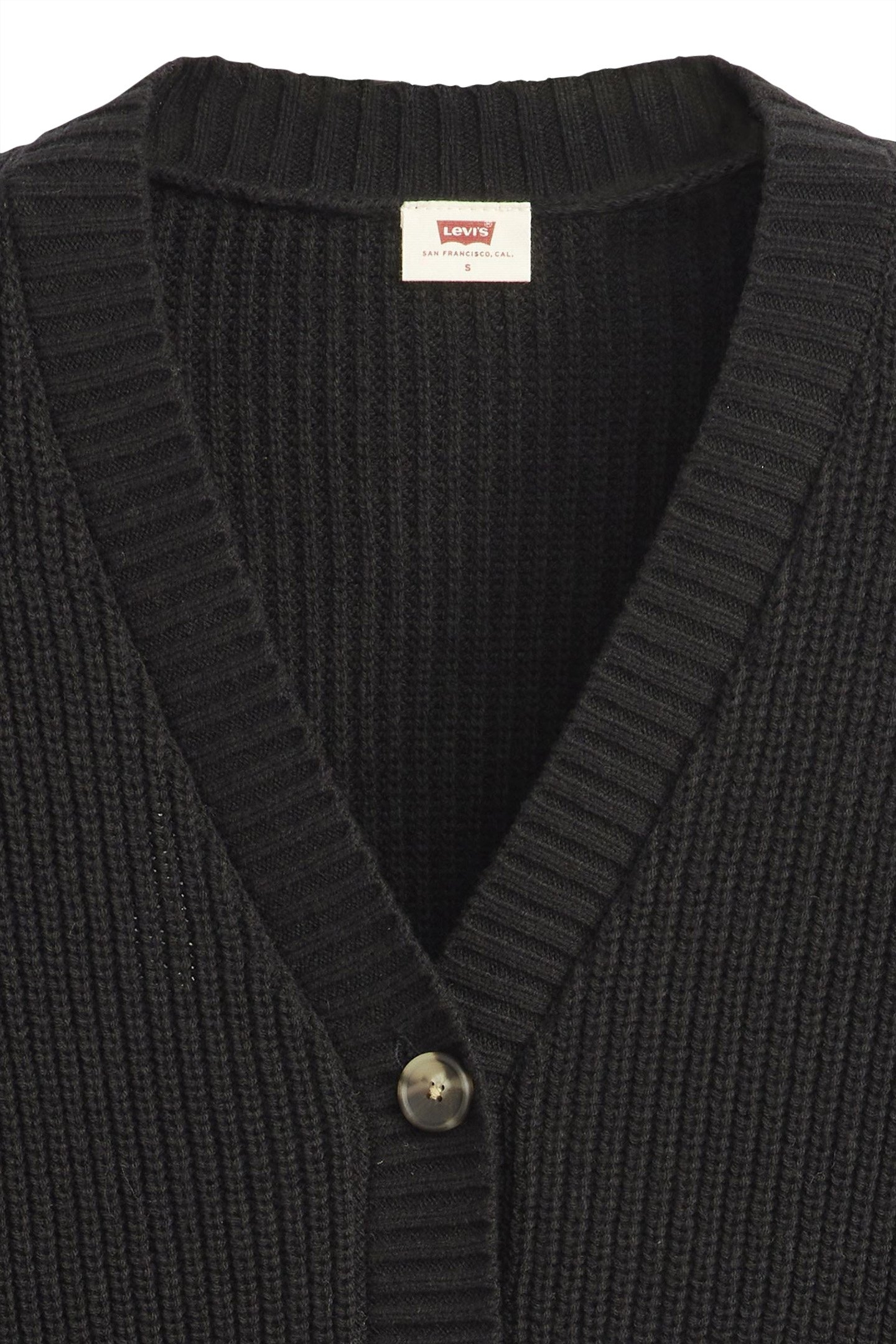 SNOWFLAKE CARDIGAN CAVIAR COTTON/POLY 4