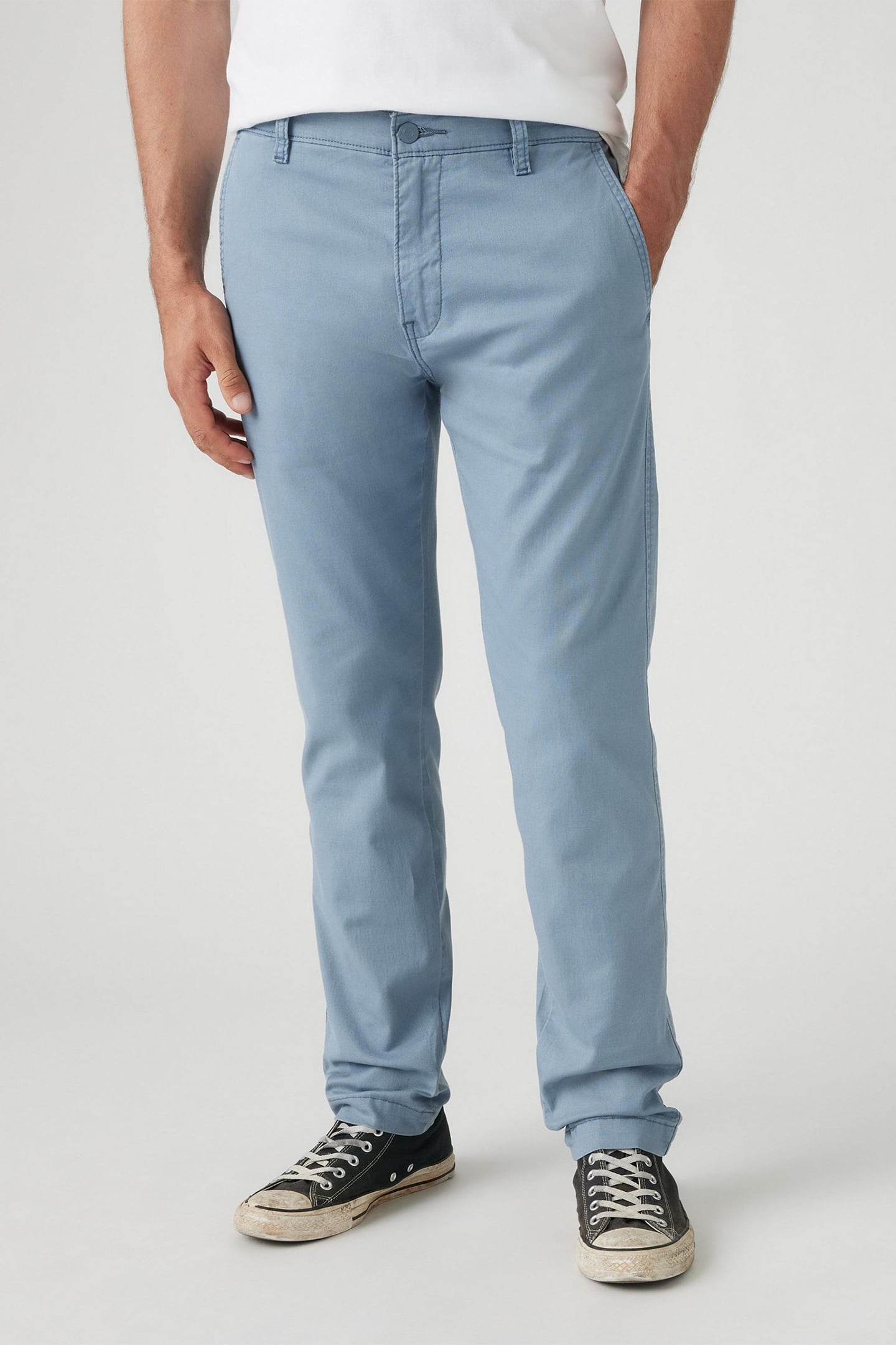 XX CHINO STD II STEAM BLUE COTTON LINEN 1