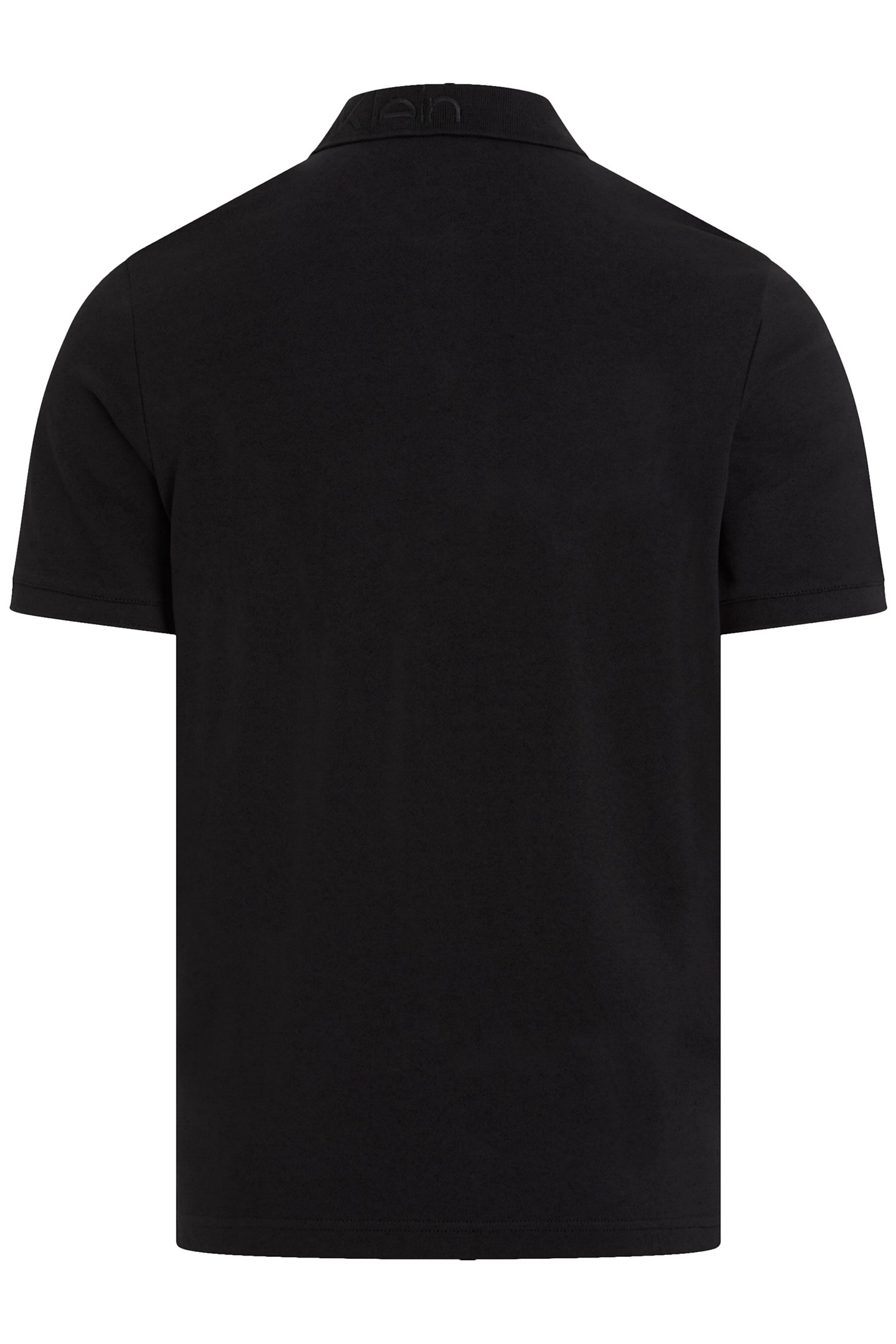 STRETCH PIQUE LOGO CK SLIM FIT POLO, BLACK 5