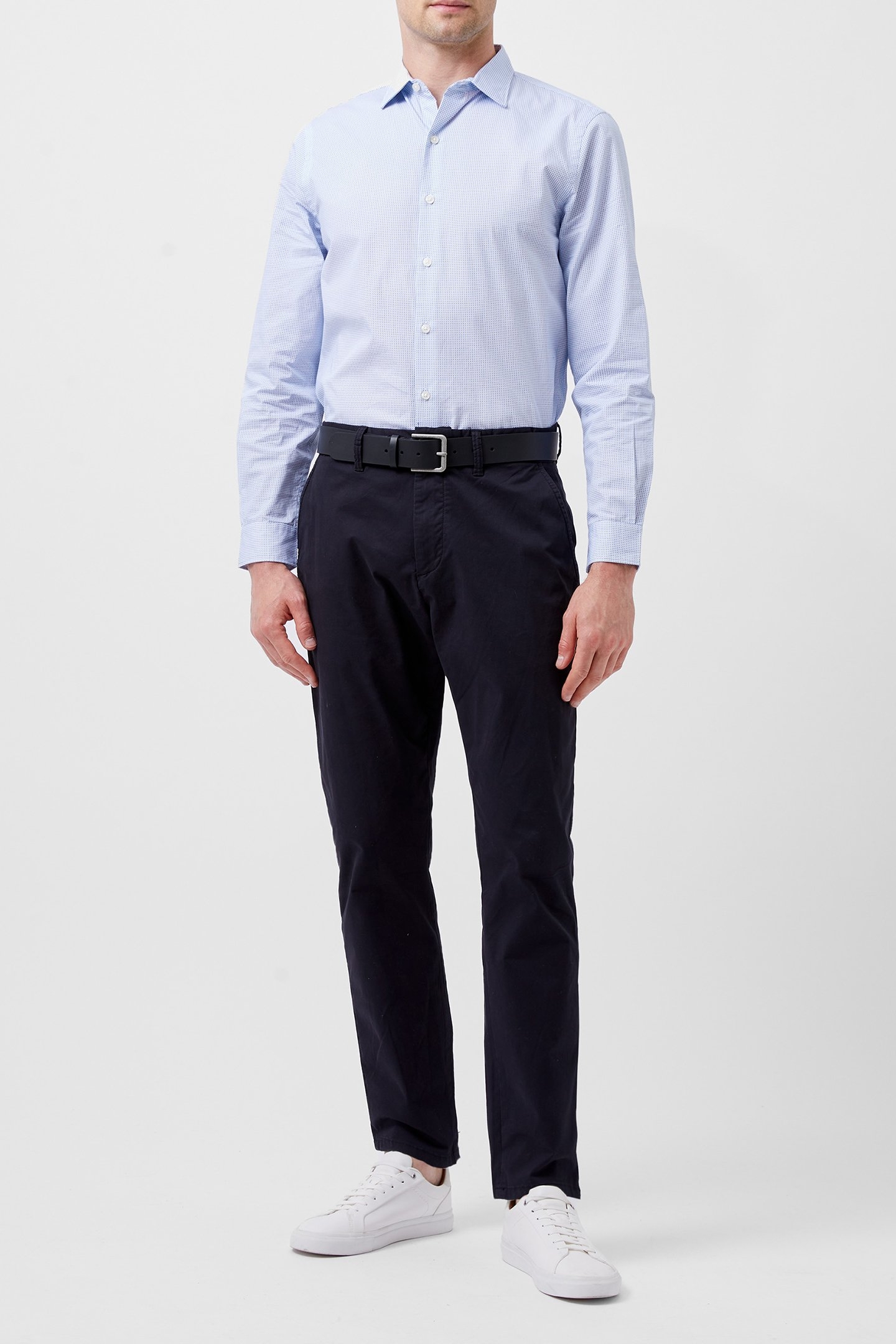 REGULAR FIT/CLASSIC COLLAR BLUE DOT 2