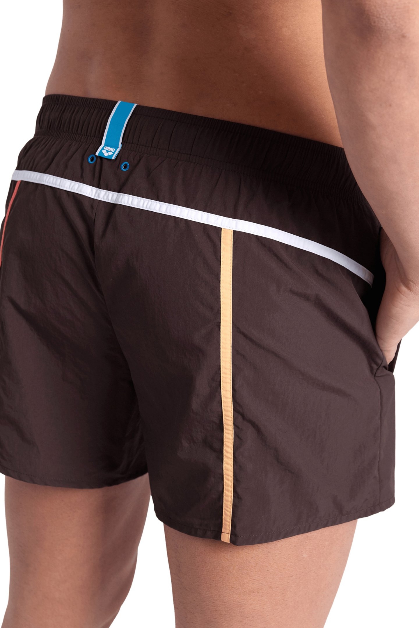 MEN'S ARENA PRO_FILE BEACH X-SHORT SEPIA-WHITE-SALMON PINK-C 5