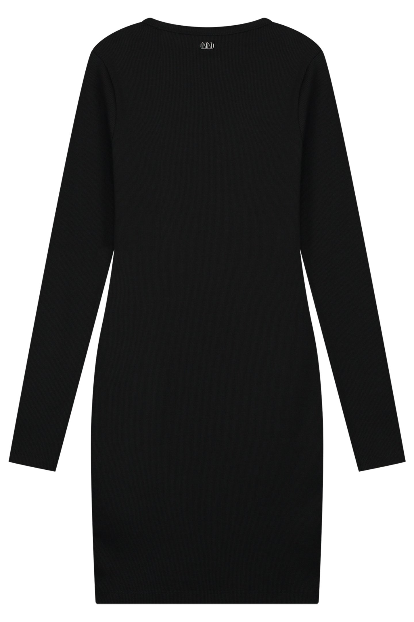 PRESLEY RIB DRESS BLACK 3