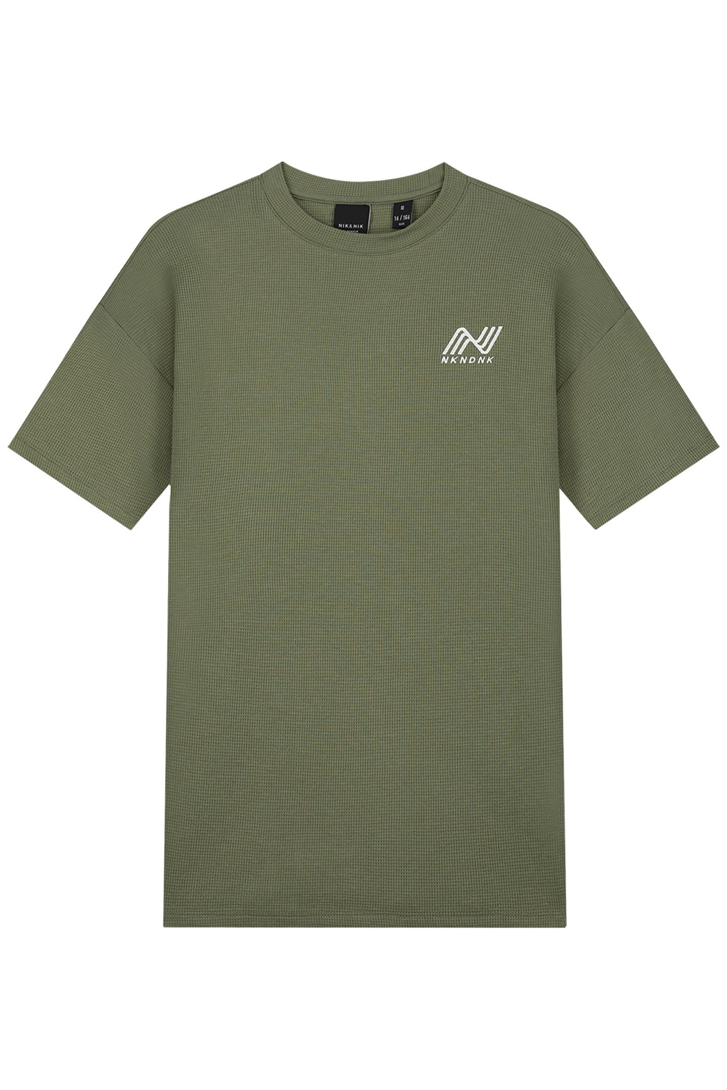 WAFFLE T-SHIRT MUD GREEN 2