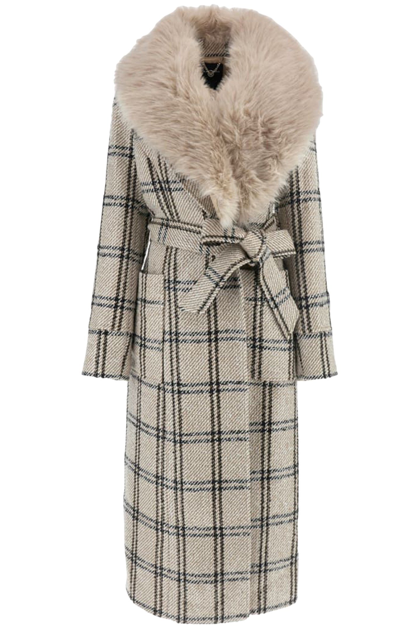 CHARLIZE PLAID COAT WHITE DENEUVE MULTI 4