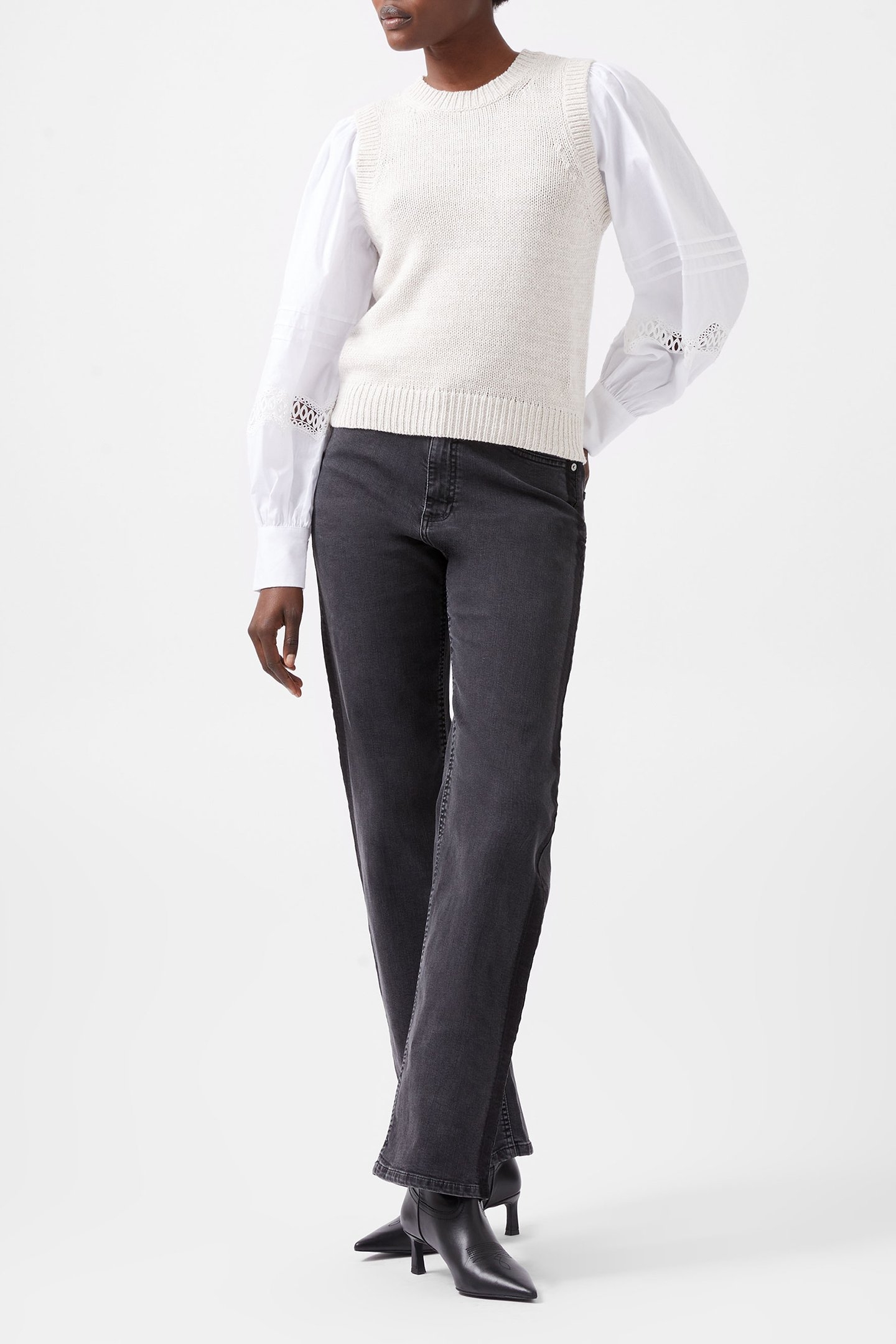 KLARA FLEC MIX JUMPER GREY OATMEAL MIX 1