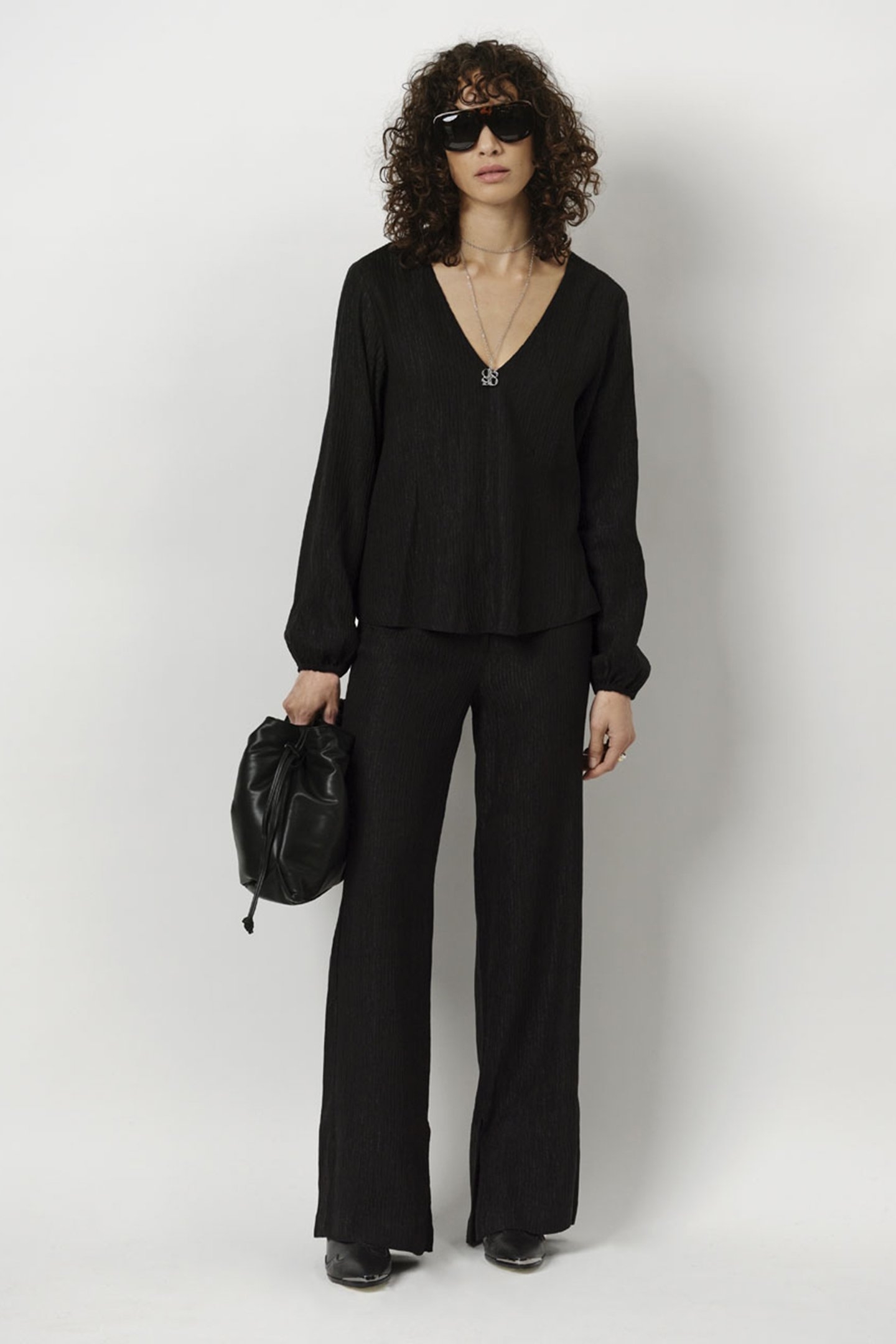 LIMA WIDE LEG PANTS RAVEN 1