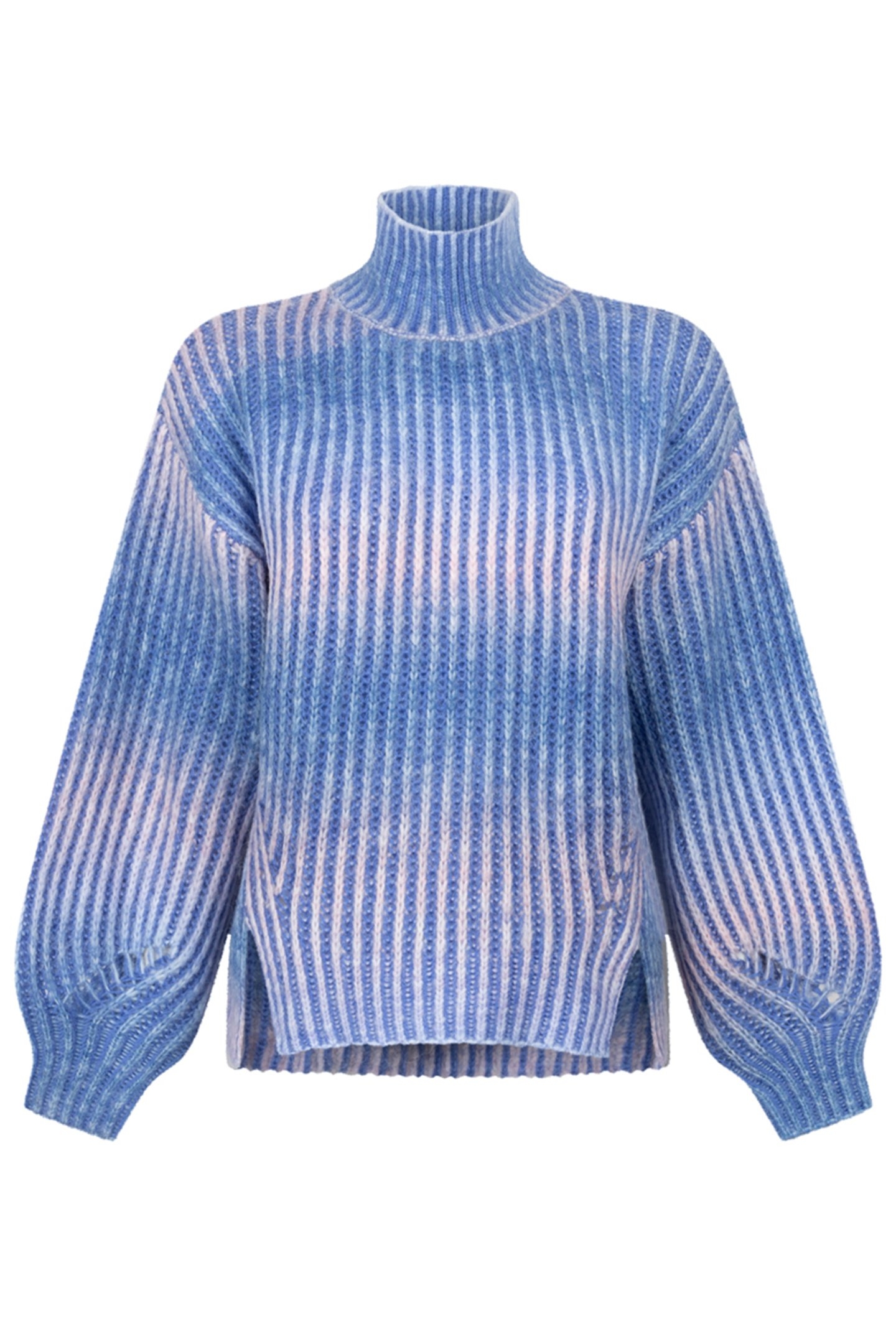 DALY KNITTED PULL LONG SLEEVE BLUE SPACE DYE 1
