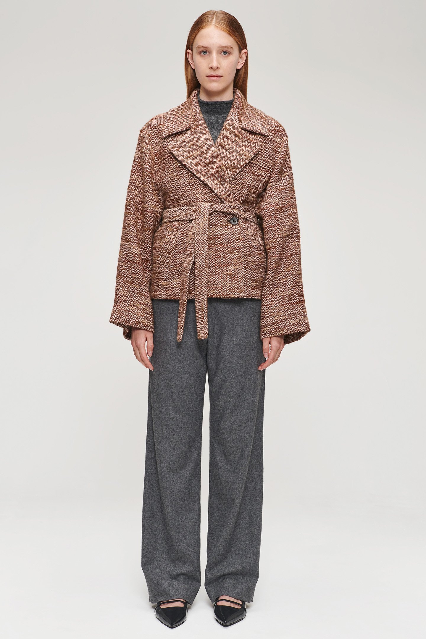 COTTON WOOL SHORT COAT HAZEL 6