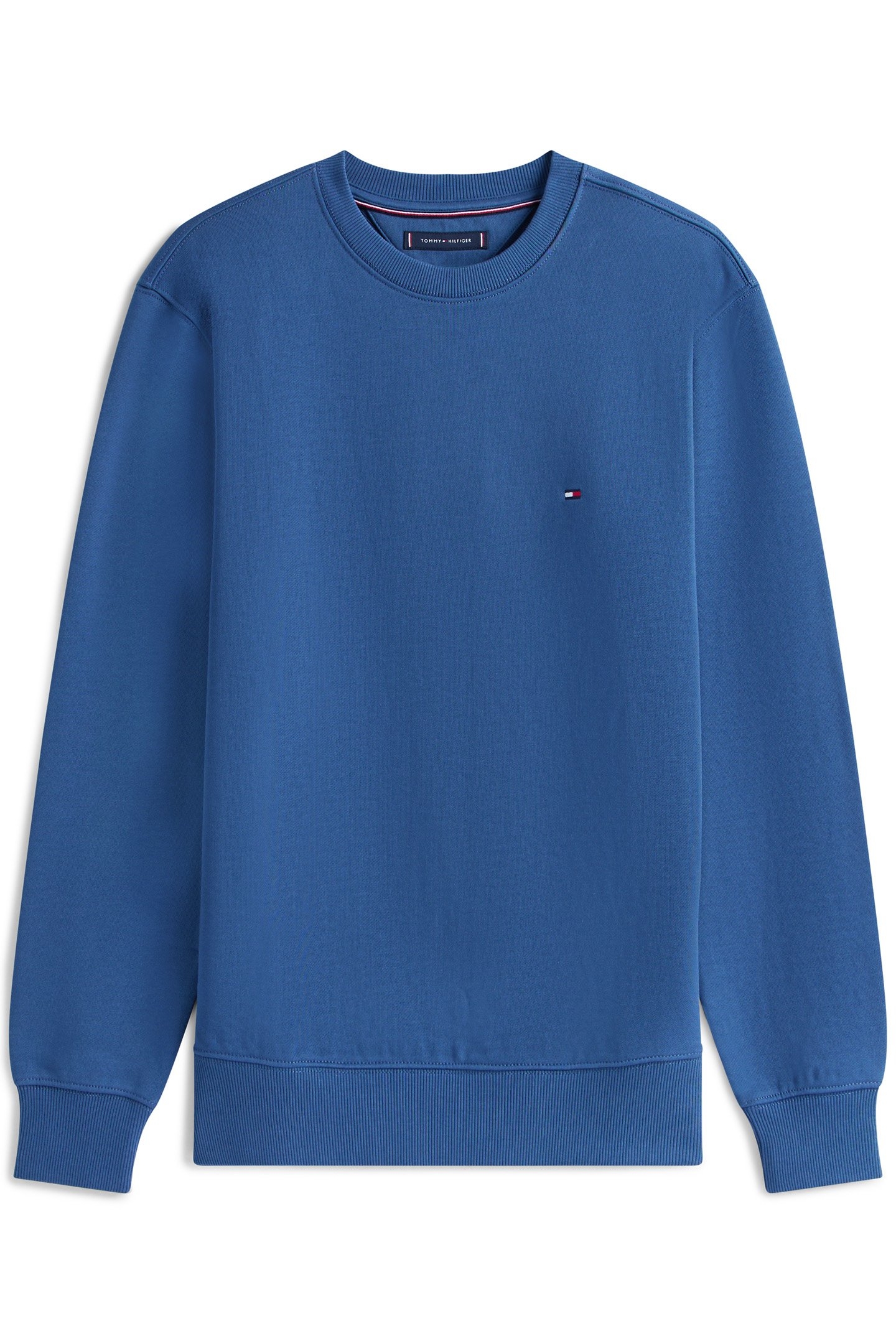 ESSENTIAL TERRY CREW REGULAR FIT SWEATSHIRT AEGEAN SEA GREY 4