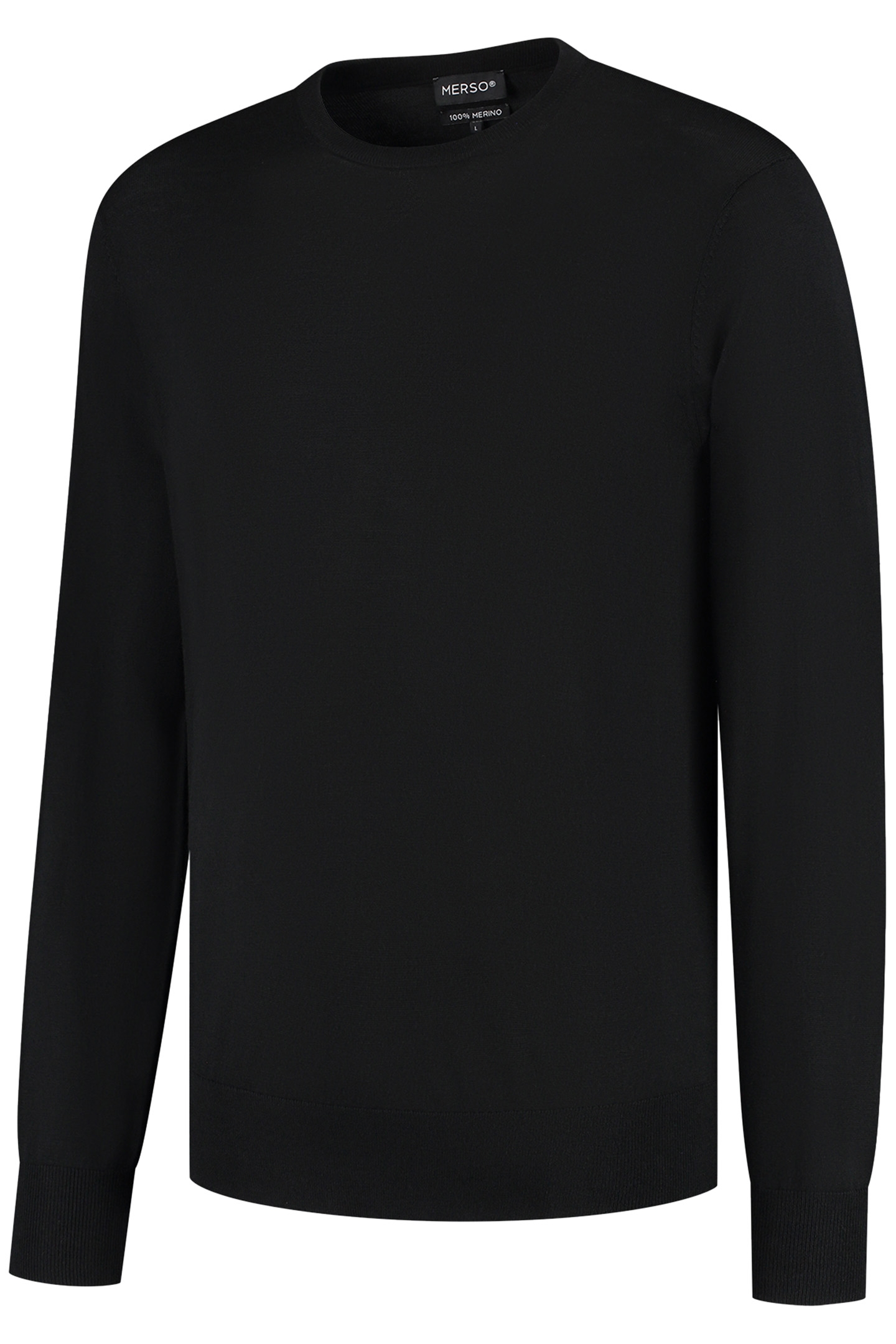 CREW NECK 100% MERINO BASALT BLACK 4
