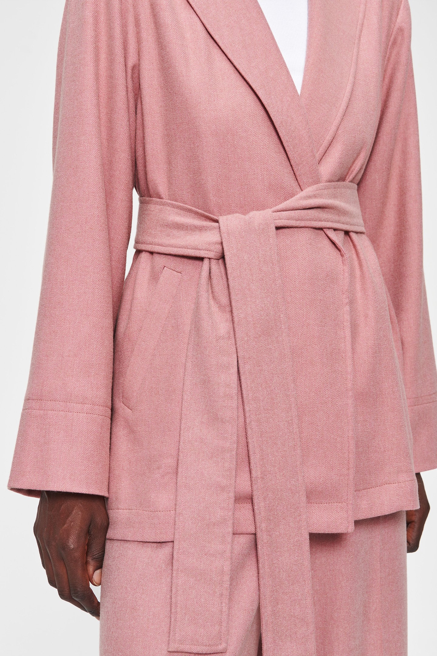 RELAXED FLANNEL JACKET CASHMERE ROSE 8