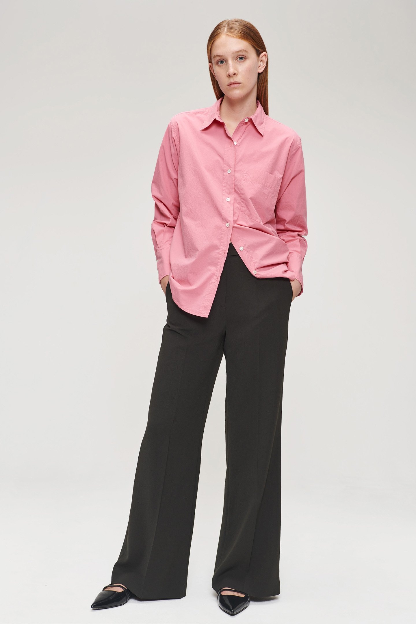 ORG COTTON BOYS SHIRT PINK 5