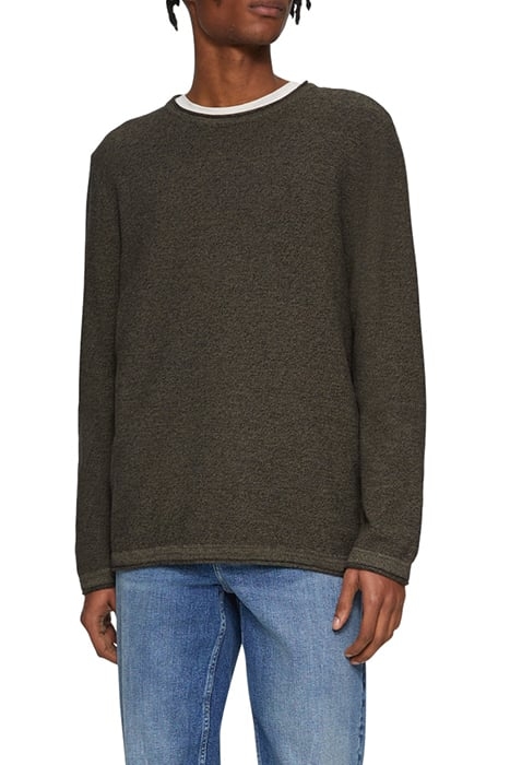 S.OLIVER-QS PULLOVER GREY/BLACK 1