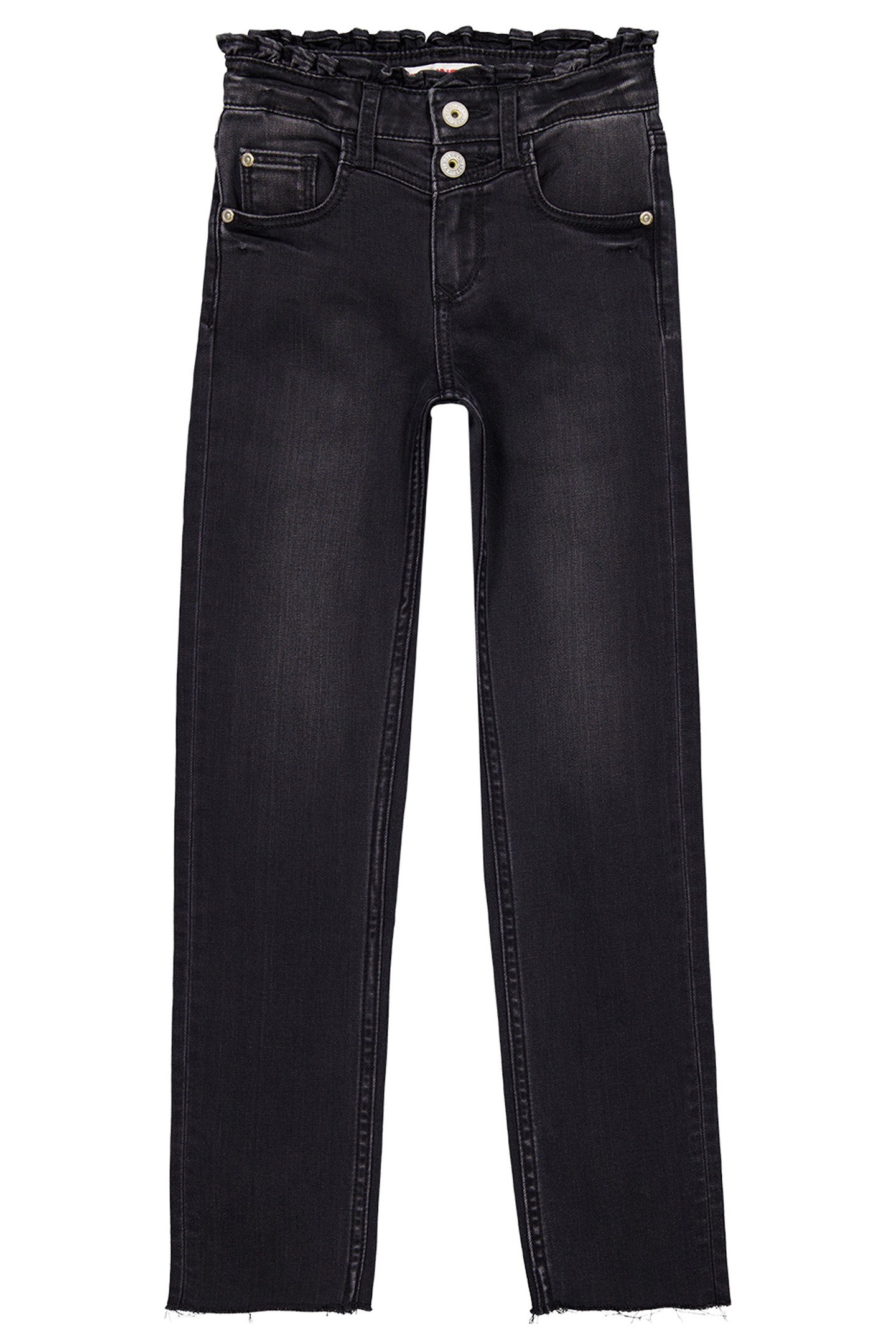 GIRL'S CANDY RUFFLE JEANS BLACK 1