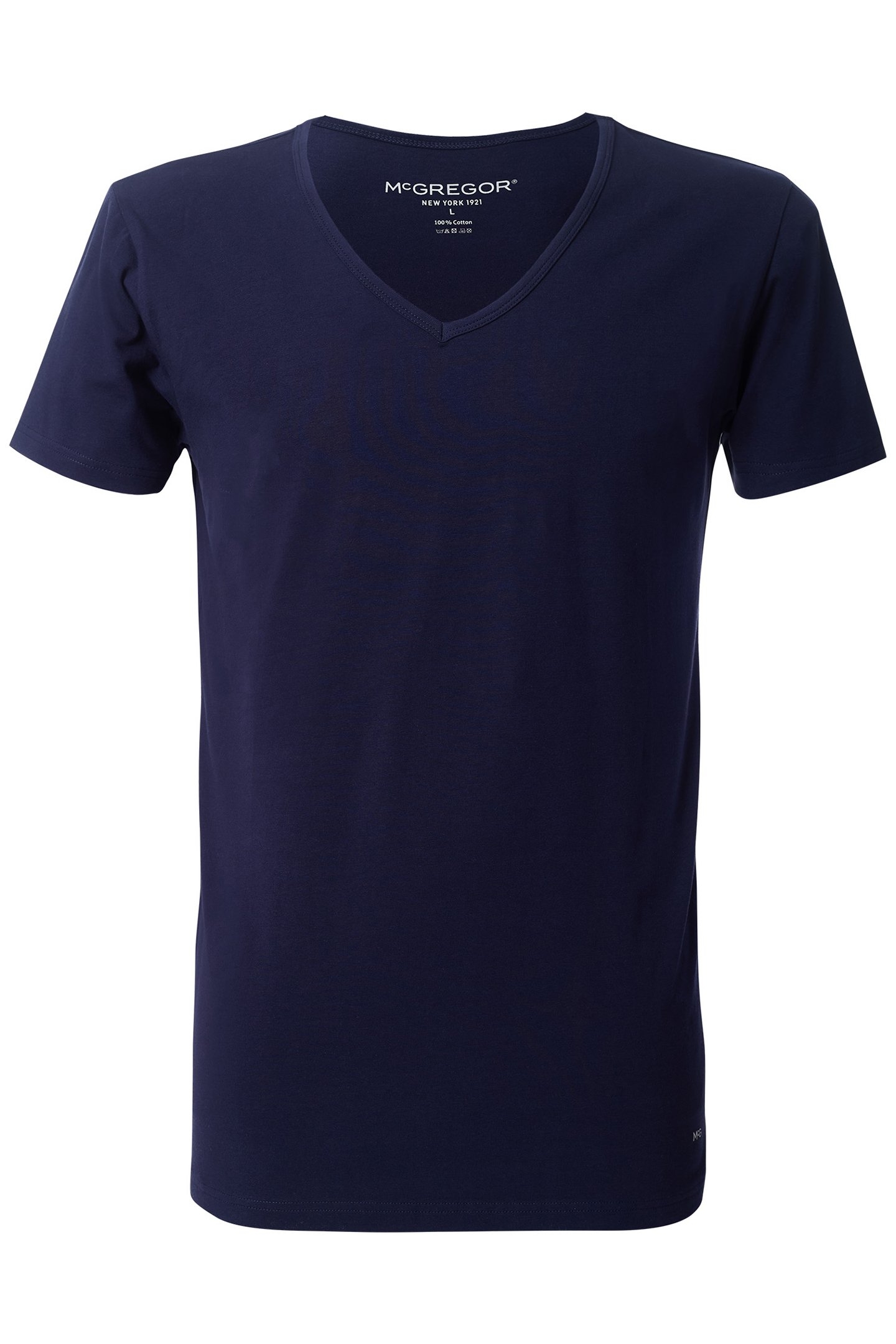 MCGREGOR - PREMIUM STRETCH T-SHIRT - V-NECK - 4-PACK NAVY 3