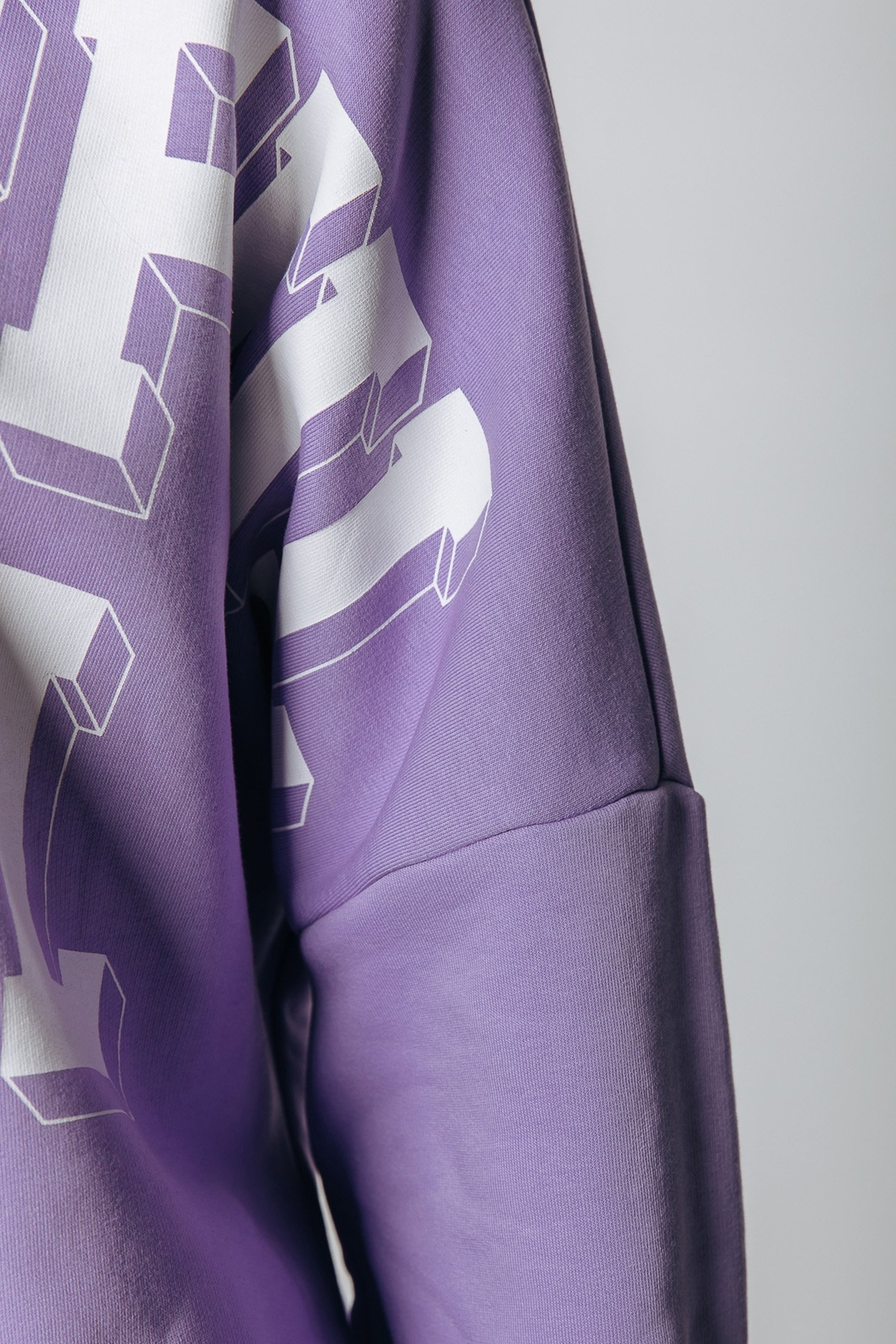 BRAND BLOCKS DROPPED SH SWEAT LIGHT LILAC 3