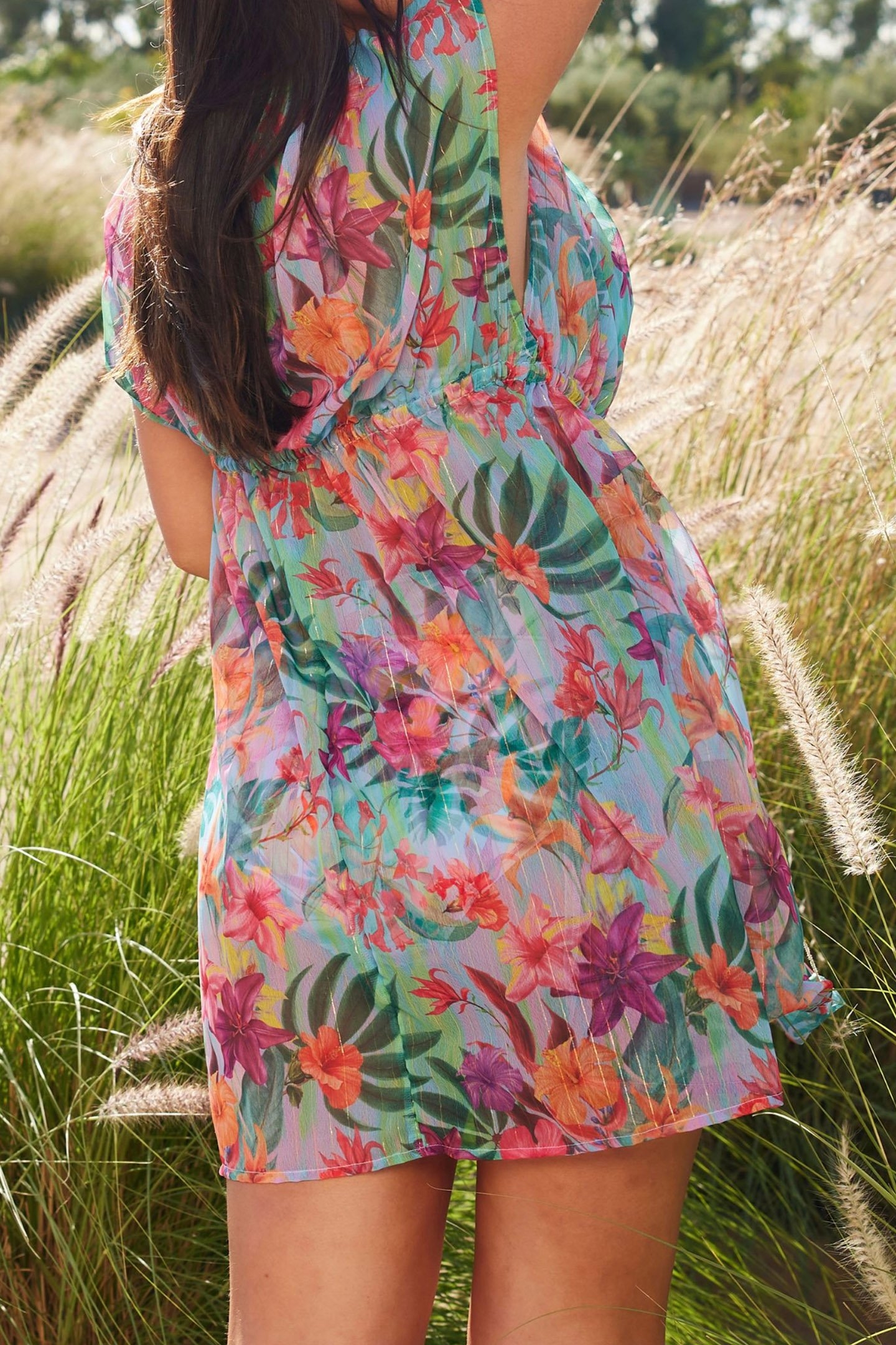 BW 1P TUNIC/CAFTAN KELLY BARBADOS PASSI GRAPHIC FLOWER 2