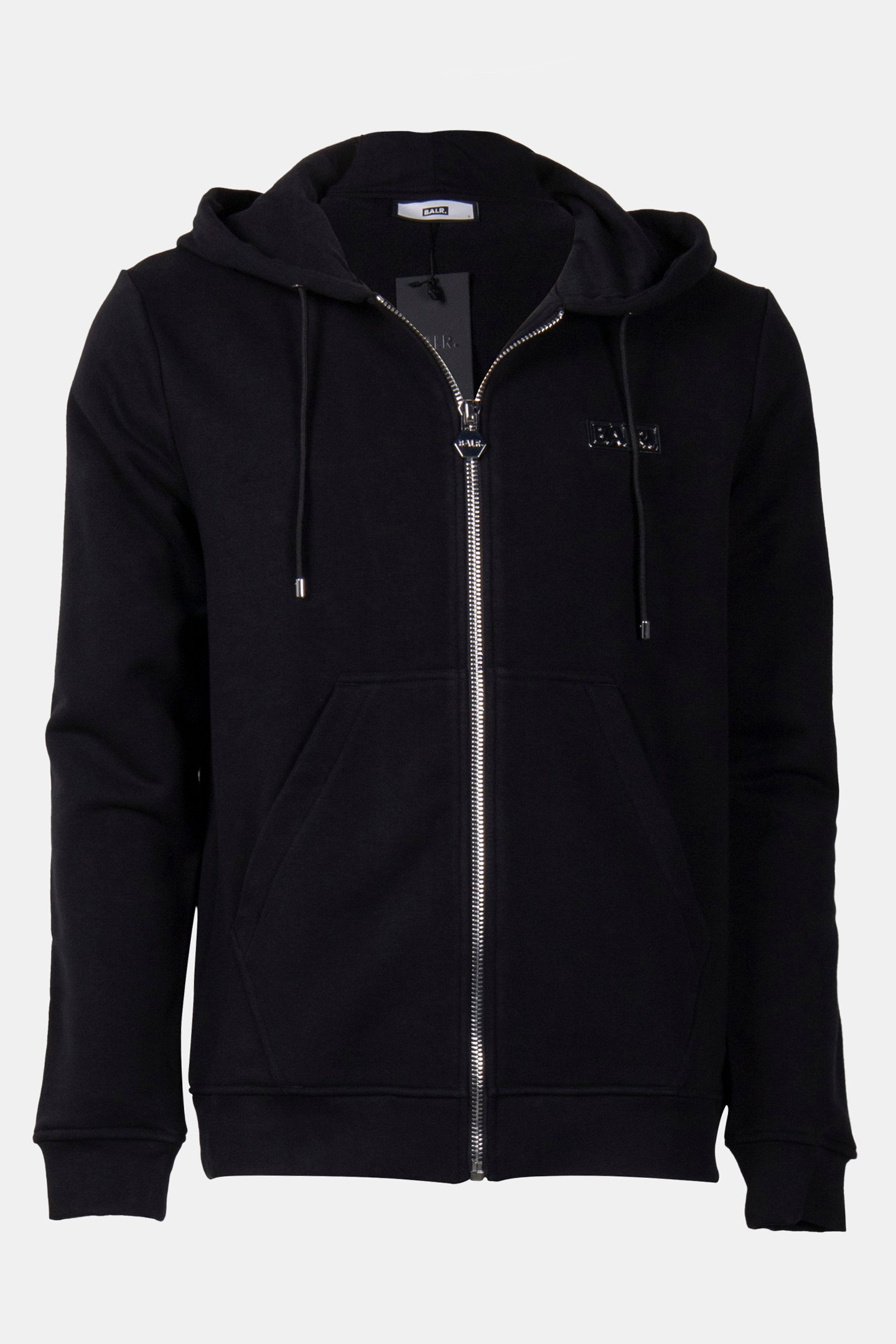 B-SERIES ZIP-THROUGH HOODIE JET BLACK 3